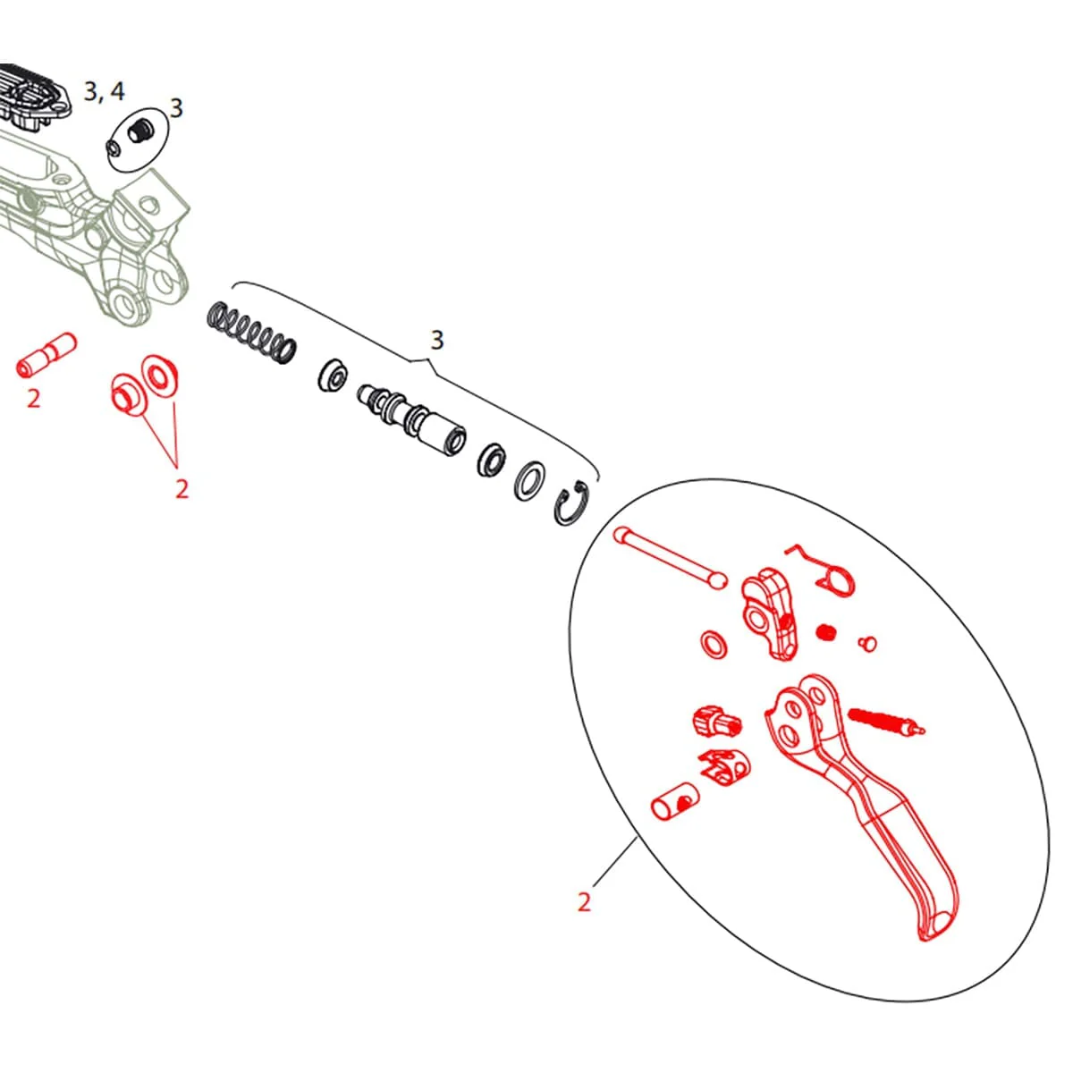 Levier de Frein SRAM GUIDE R/RE #11.5018.003.012 - Image 3