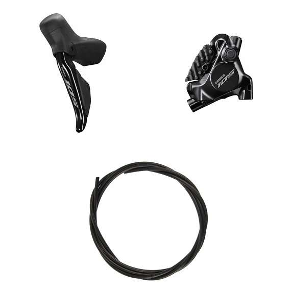 Levier Gauche et Étrier Avant SHIMANO 105 R7170 Double Flat Mount Sans Disque