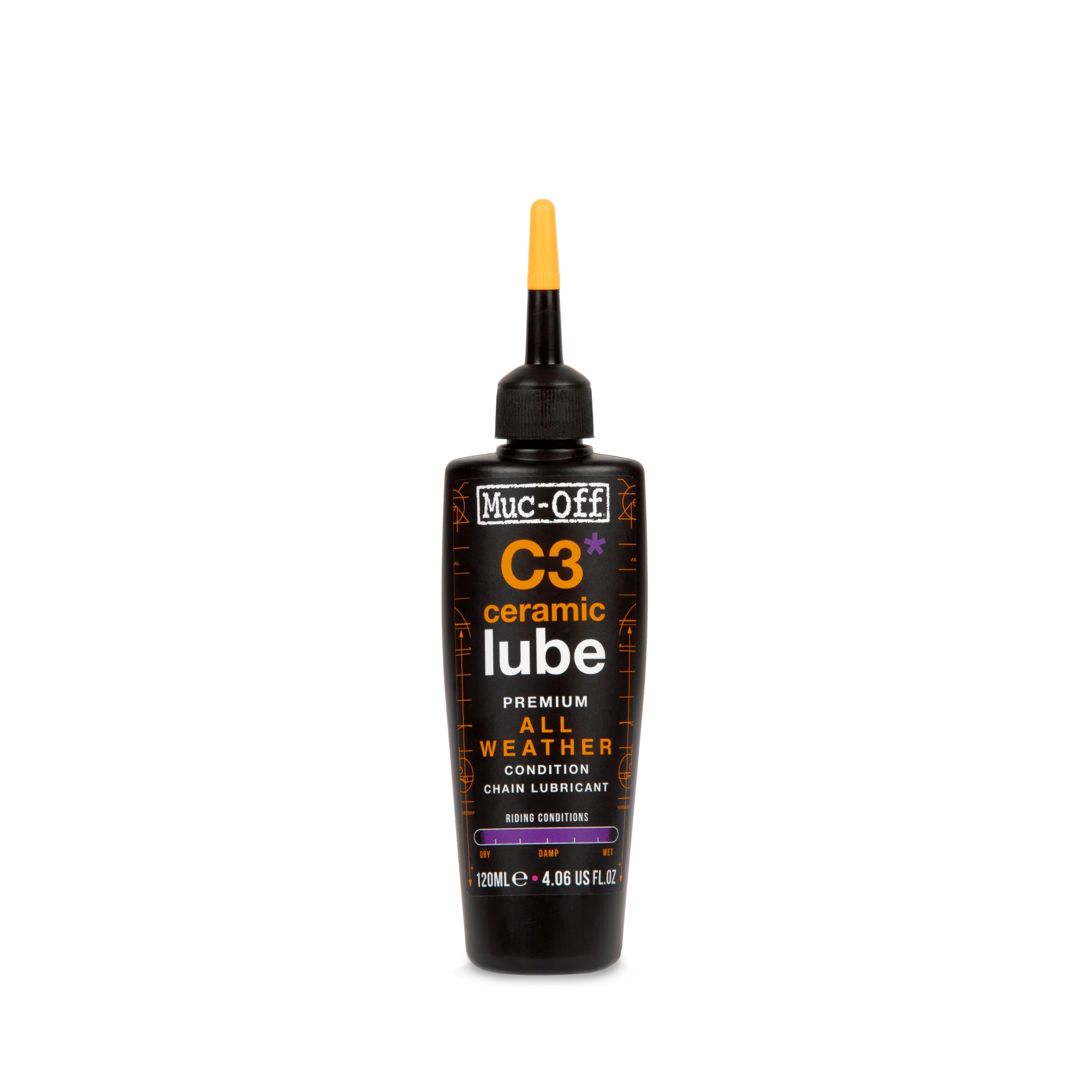 Lubrifiant Céramique Toutes Conditions MUC-OFF C3 ALL WEATHER CERAMIC (120 ml)