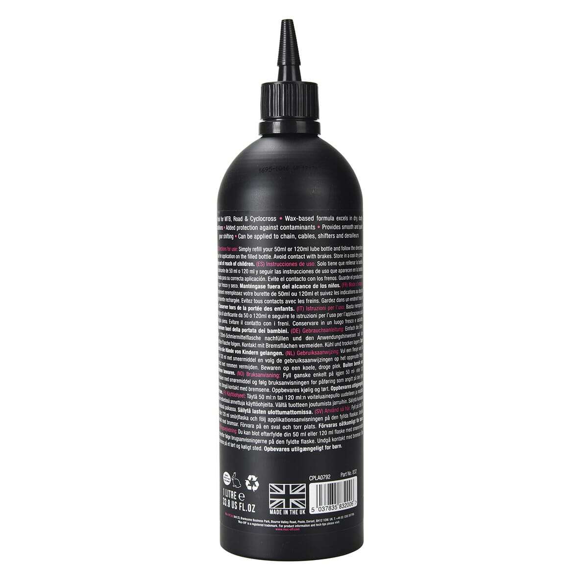 Lubrifiant MUC-OFF DRY LUB - Conditions Sèches (1 L) - Image 2