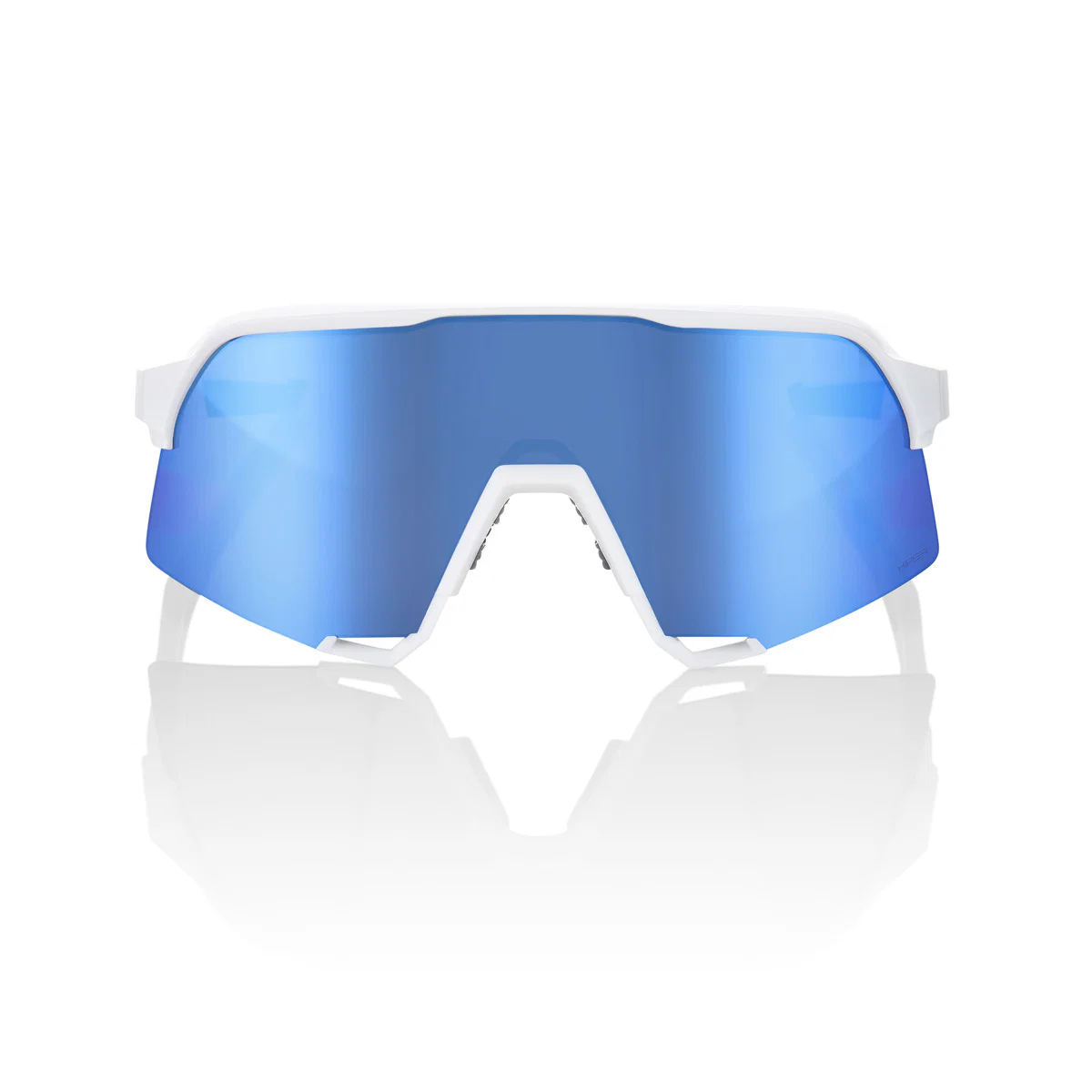 Lunettes 100% S3 Blanc Mat Hiper Multilayer Mirror Bleu - Image 2