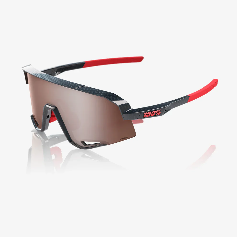 Lunettes 100% SLENDALE Noir Carbon Hiper Mirror Argent - Image 3