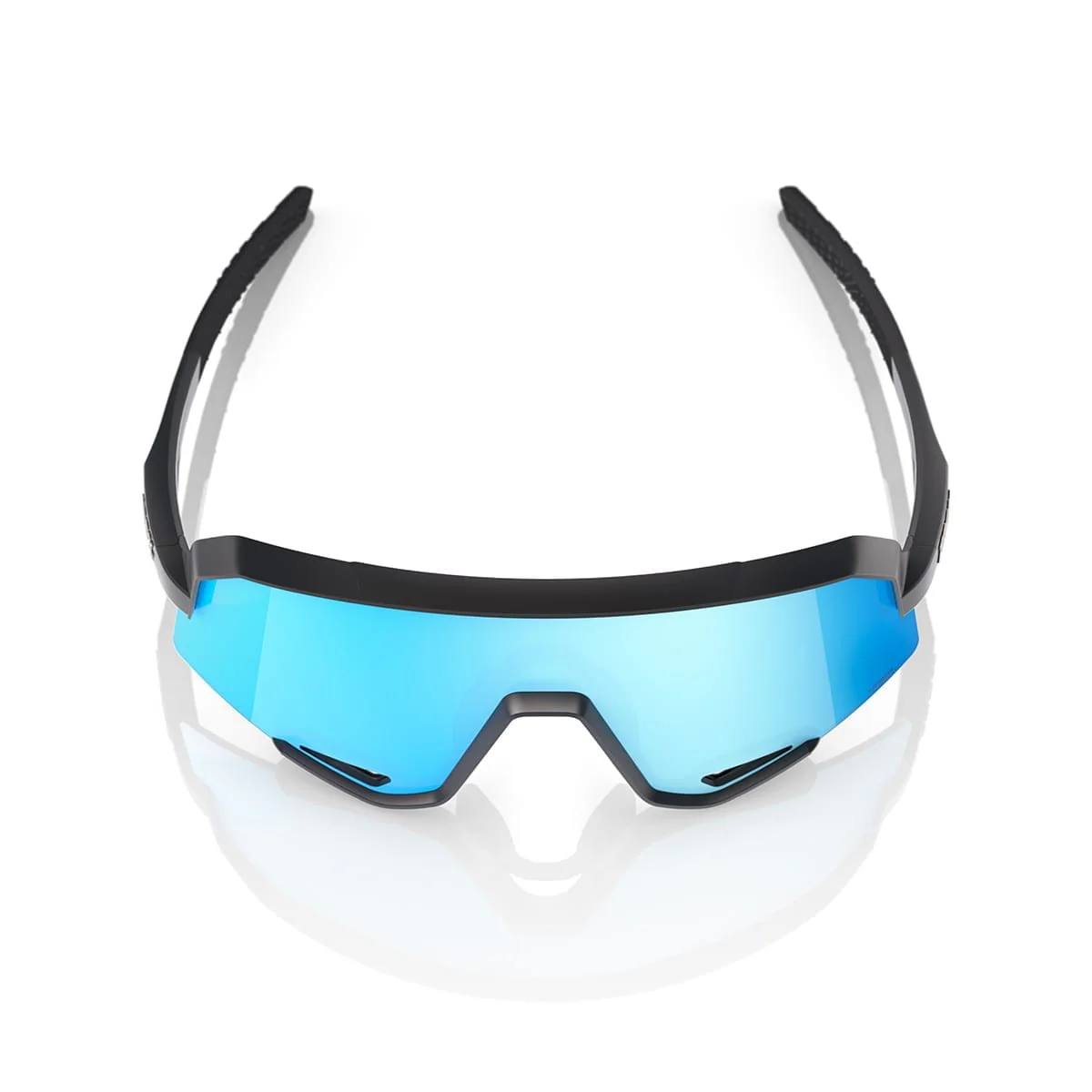 Lunettes 100% SLENDALE Noir Matt Hipper Mirror Bleu - Image 4