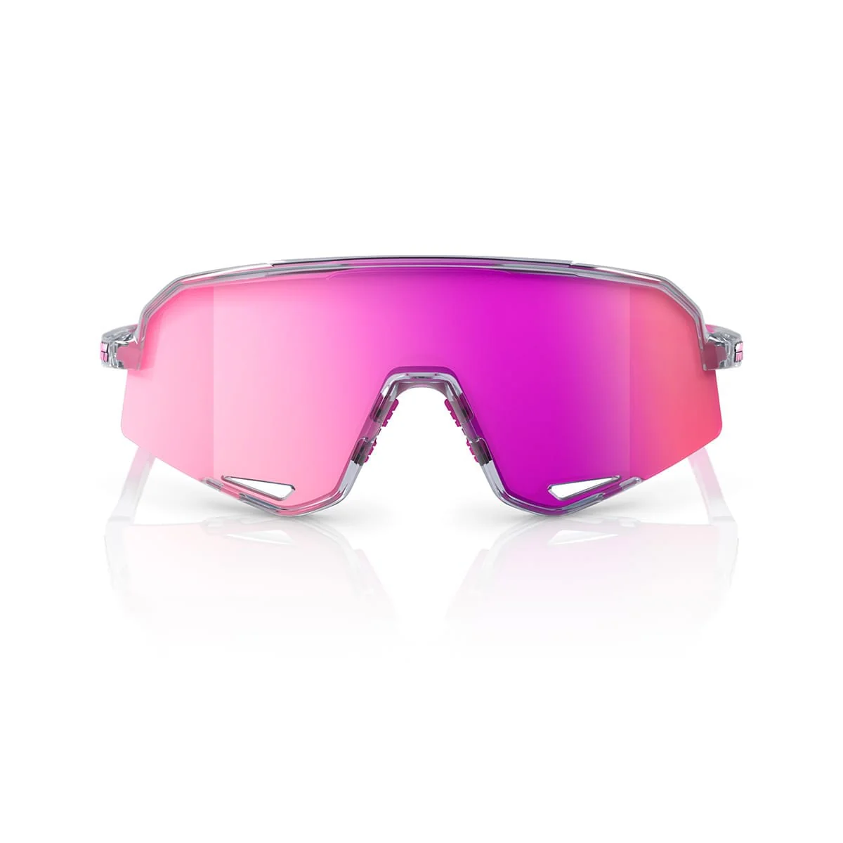 Lunettes 100% SLENDALE POLISHED Translucide Mirror Violet - Image 2