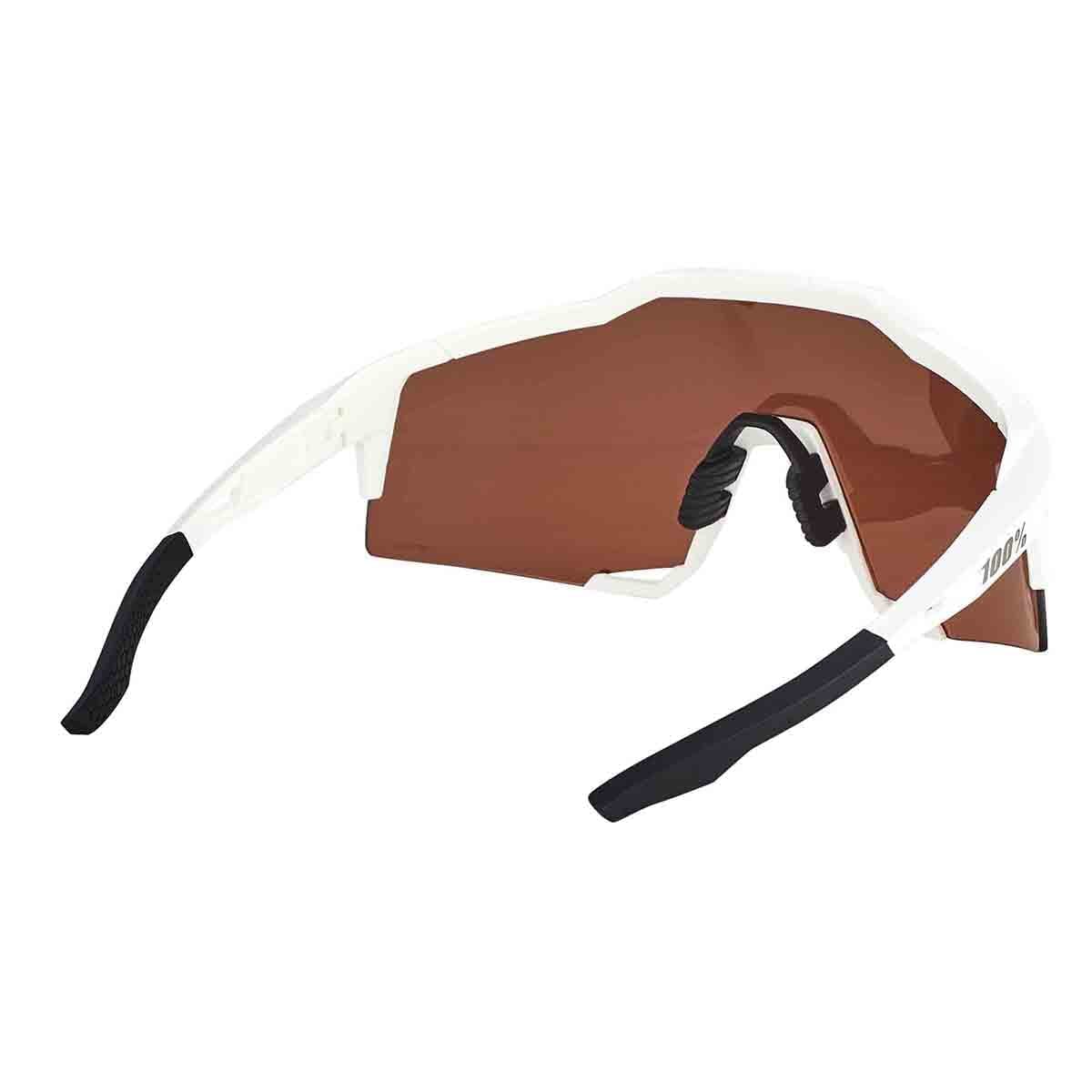 Lunettes 100%  SPEEDCRAFT Blanc Matt Hiper Mirror Argent - Image 4
