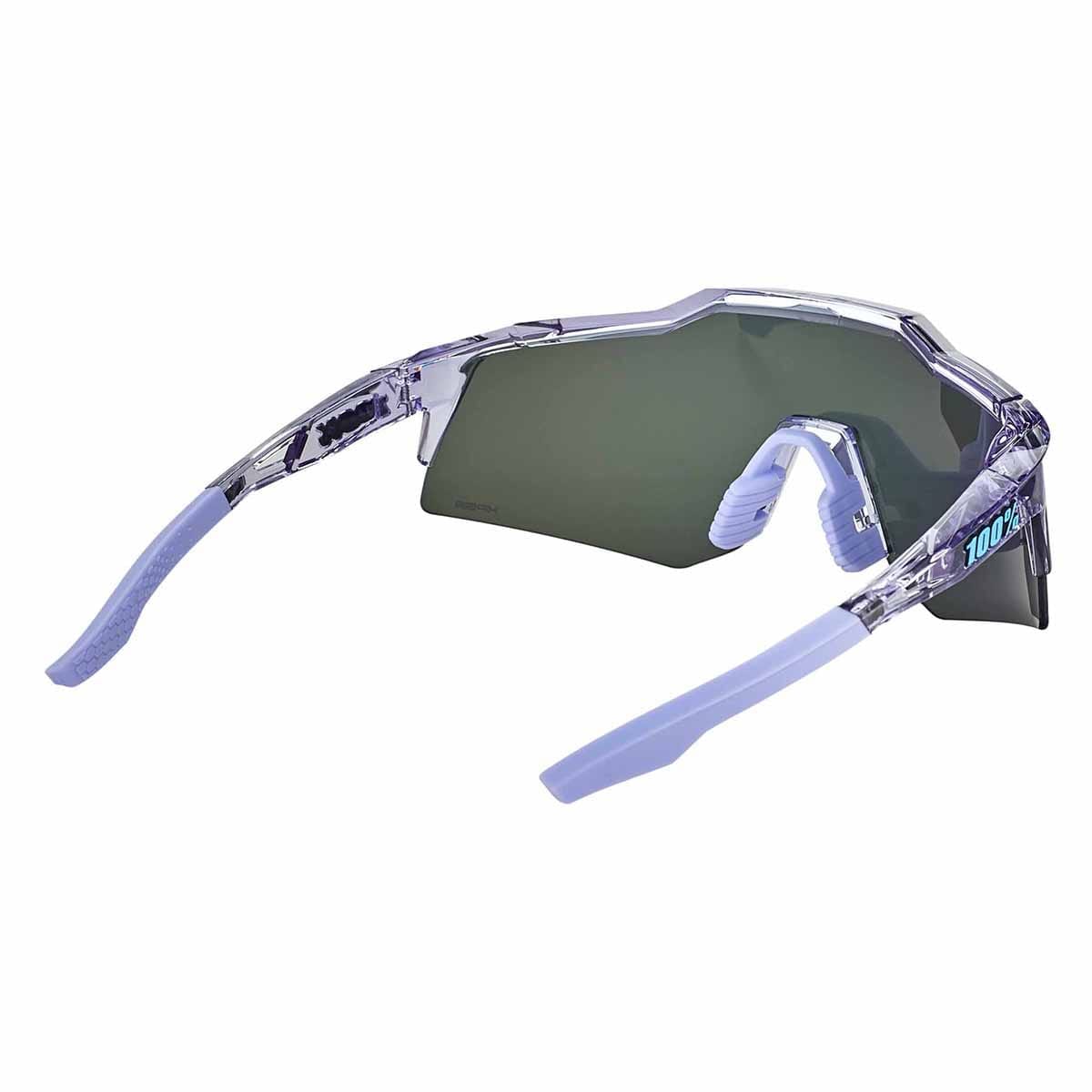 Lunettes 100% SPEEDCRAFT XS POLISHED Translucide Hiper Mirror Lavande - Image 4