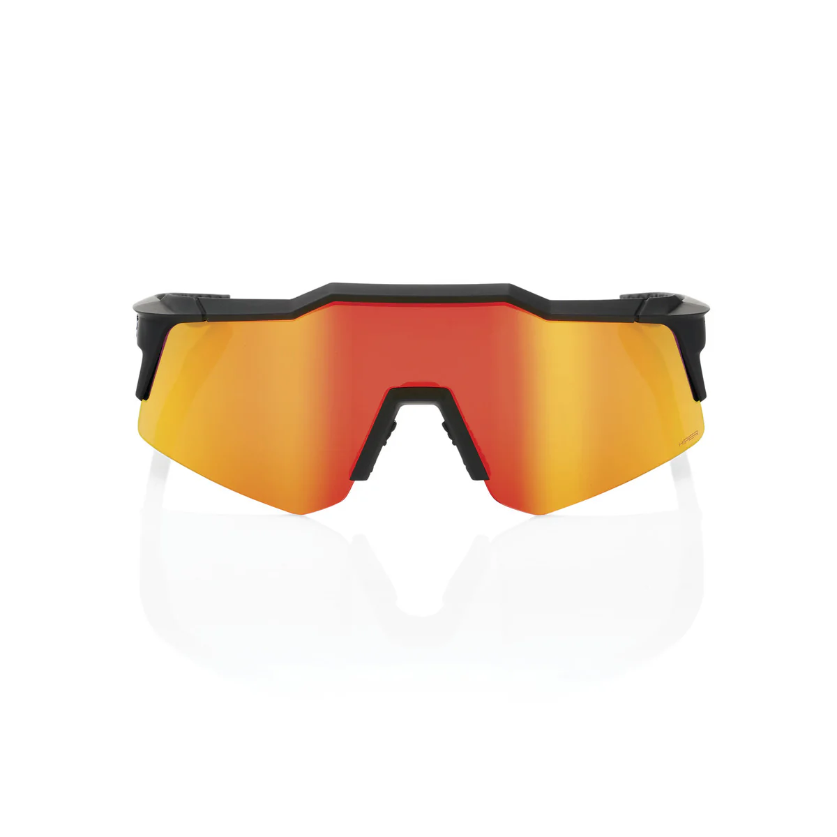 Lunettes 100% SPEEDCRAFT XS Soft Tact Noir Hiper Multilayer Mirror Rouge - Image 2