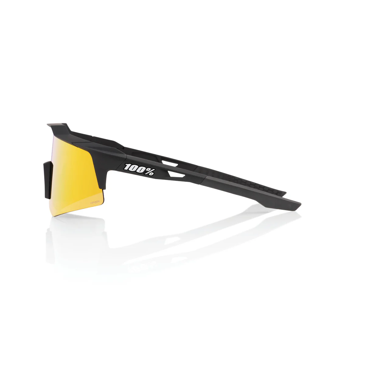 Lunettes 100% SPEEDCRAFT XS Soft Tact Noir Hiper Multilayer Mirror Rouge - Image 3