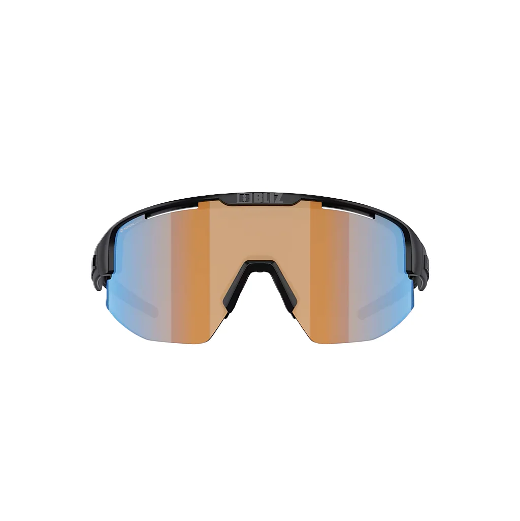 Lunettes BLIZ MATRIX Noir Matt Écran Coral/Orange Bleu Iridium - Image 2