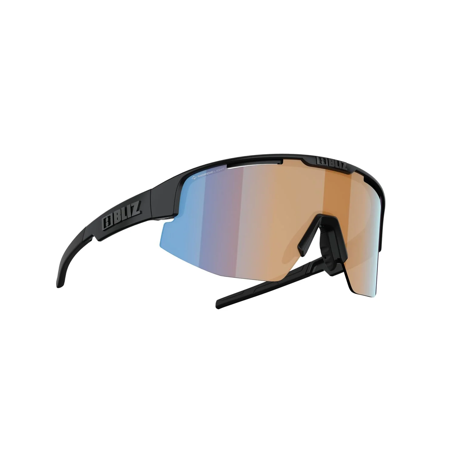 Lunettes BLIZ MATRIX SMALL Noir Matt Ecran Orange - Image 2