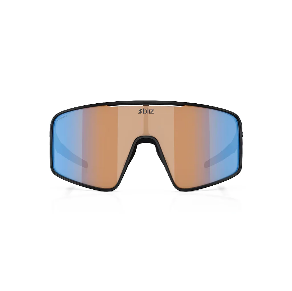 Lunettes BLIZ P001 S Noir Matt Verre Coral/Orange Bleu Irdium - Image 2