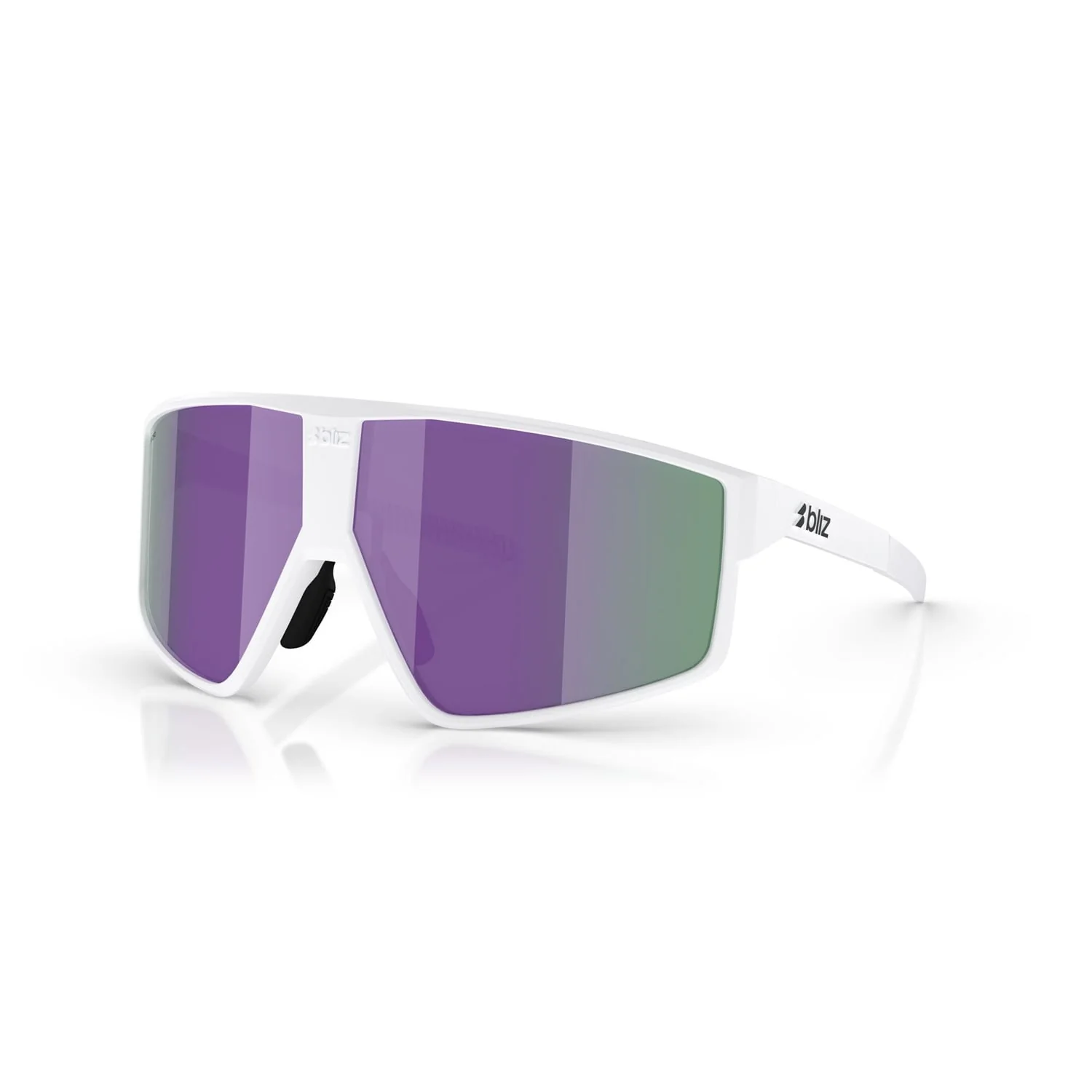 Lunettes BLIZ P002 S Blanc Matt Ecran Marron Violet Muliticolore - Image 3