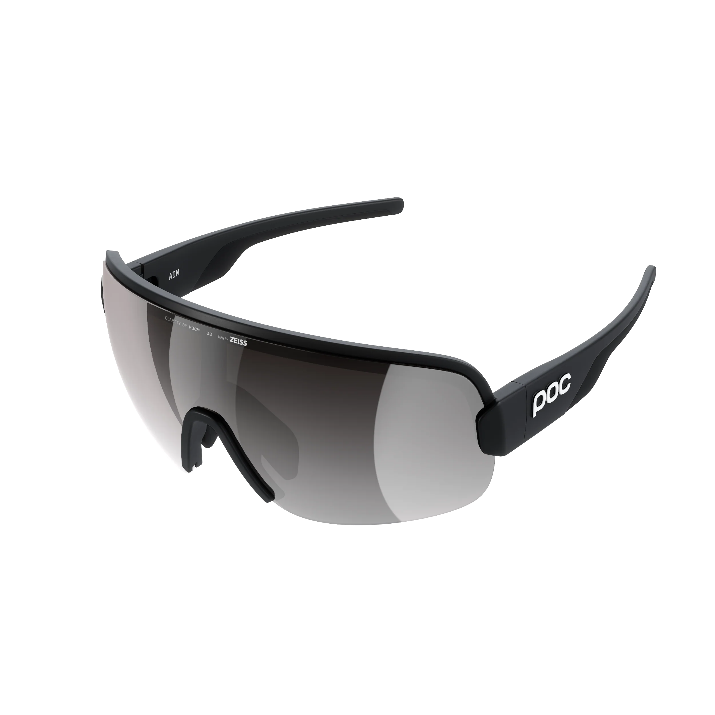 Lunettes POC AIM Noir Verre Clarity Road Sunny Silver