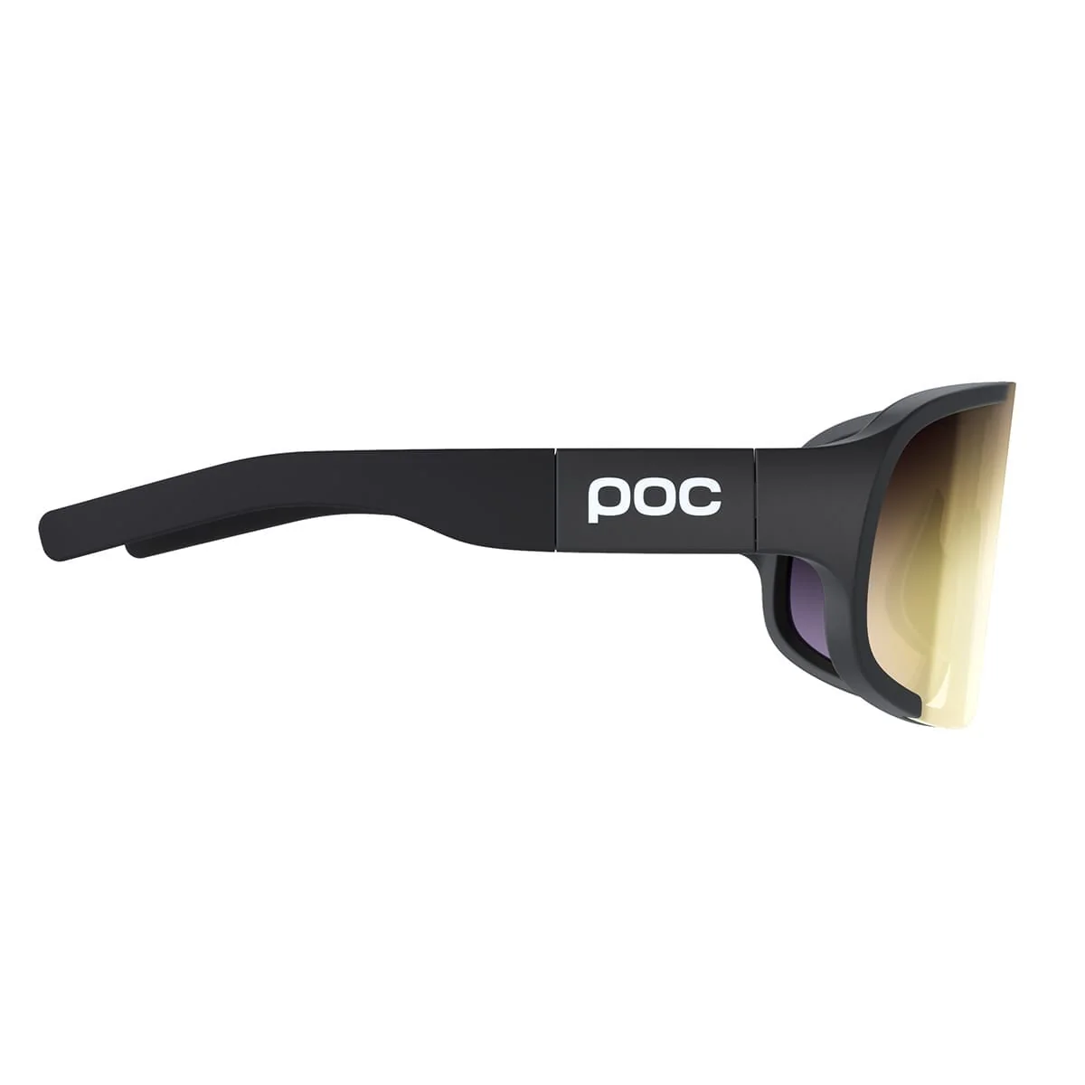 Lunettes POC ASPIRE MID Noir Verre Clarity Road Partly Sunny Gold - Image 3