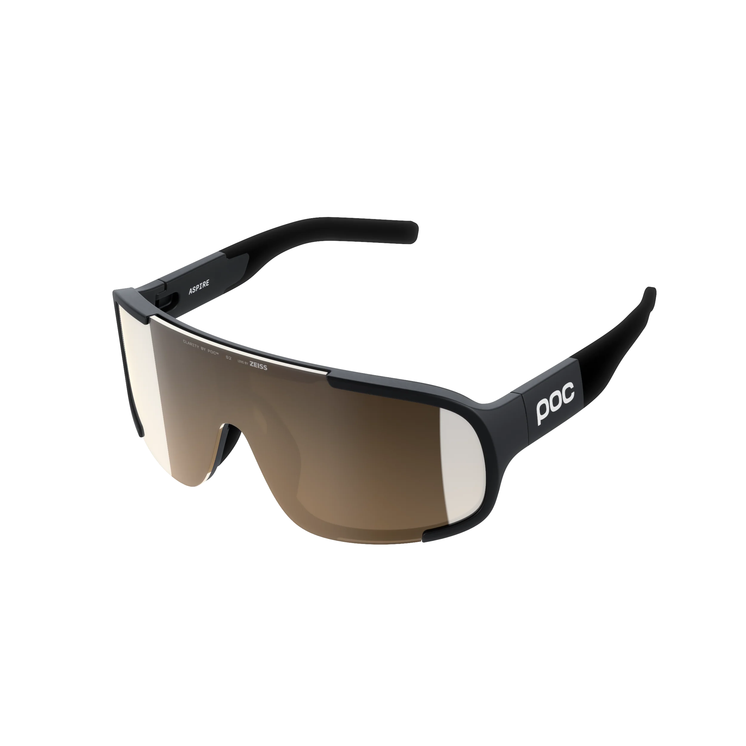 Lunettes POC ASPIRE MID Noir Verre Clarity Trail Partly Sunny Silver