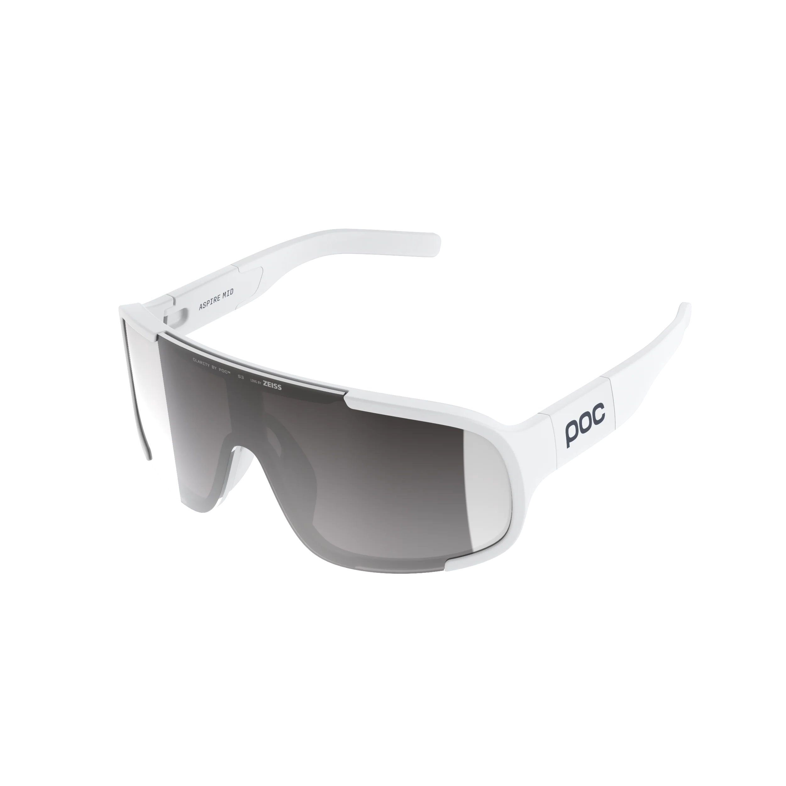 Lunettes POC ASPIRE Blanc Verre Clarity Road Sunny Silver