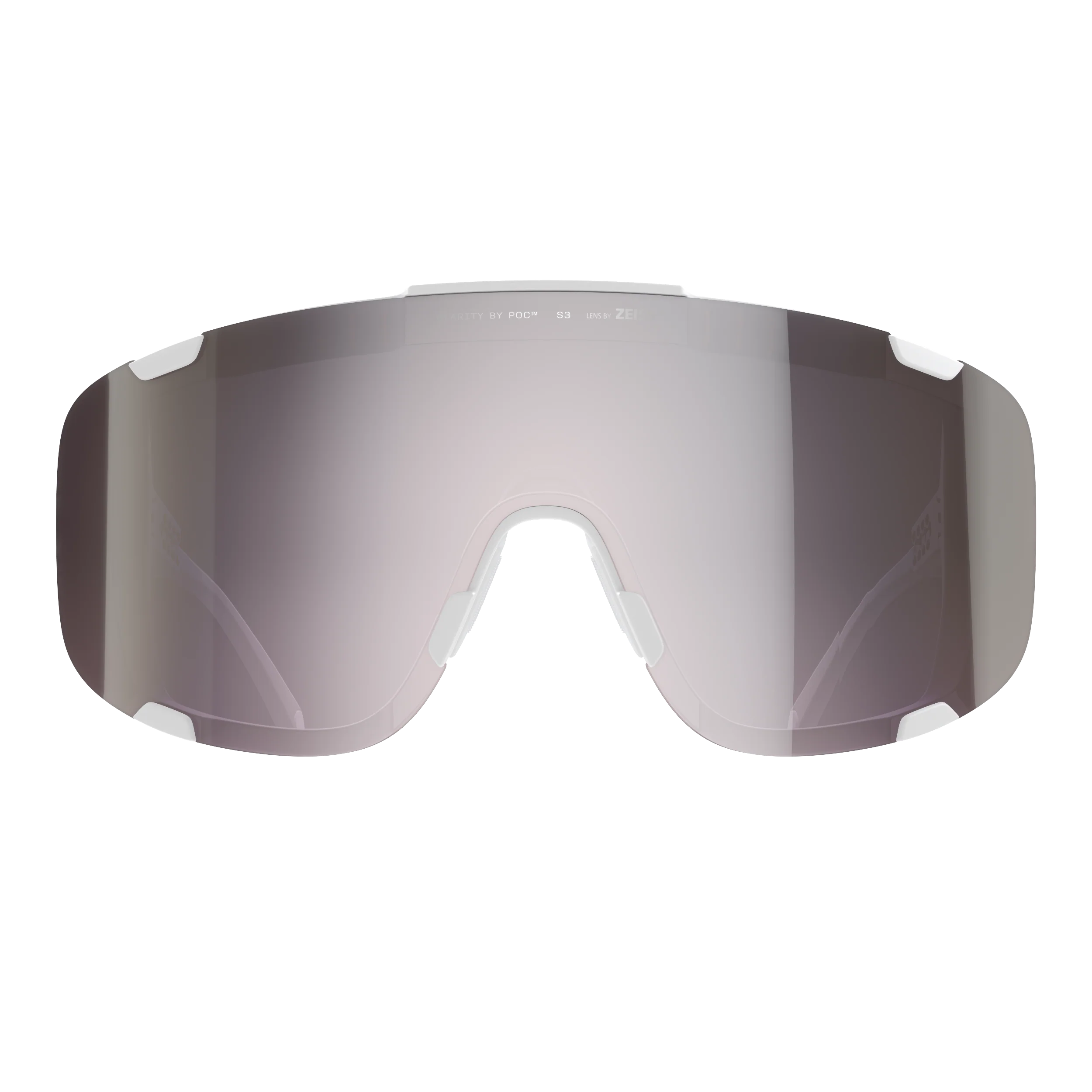 Lunettes POC DEVOUR + Blanc Verre Clarity Road Sunny Silver - Image 2