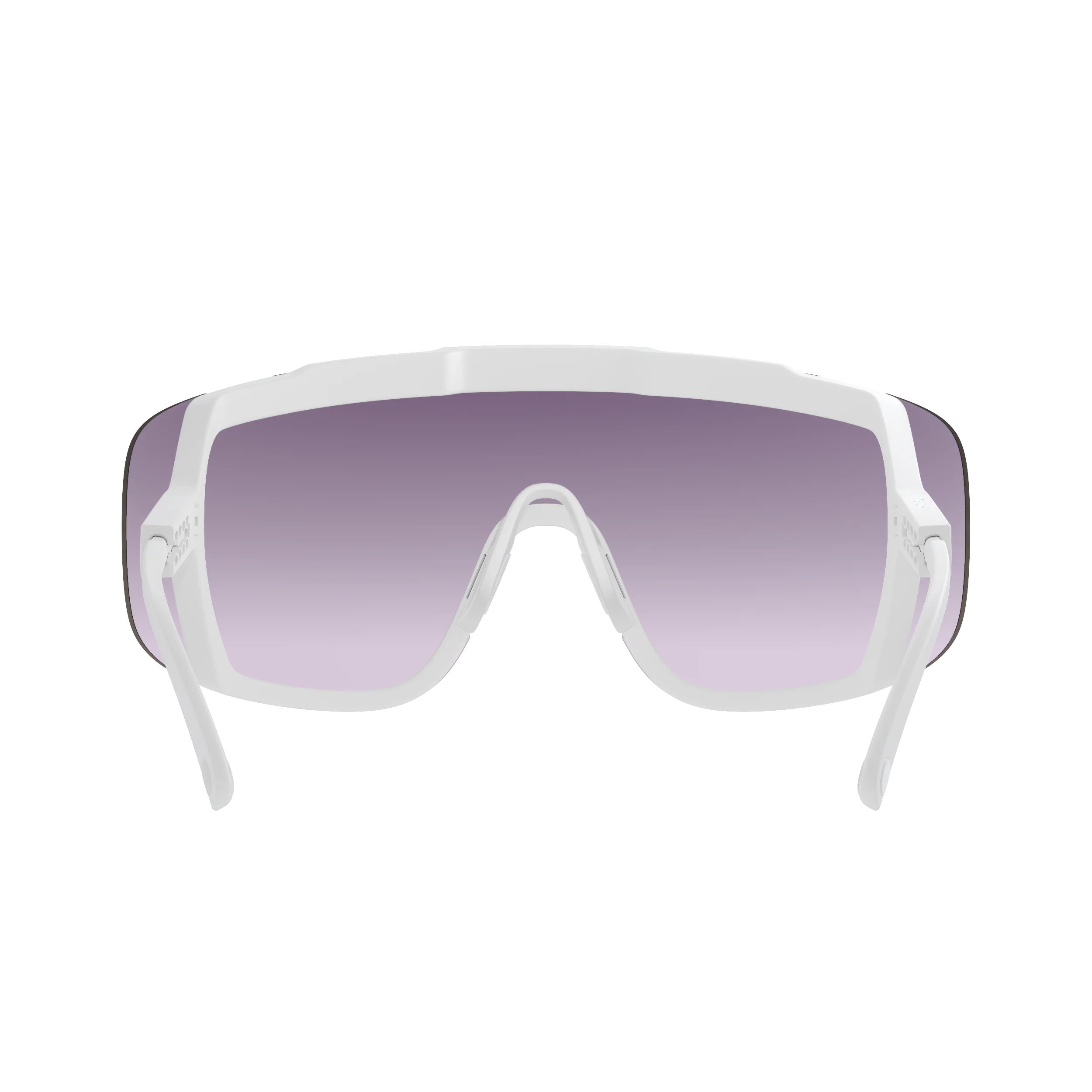 Lunettes POC DEVOUR + Blanc Verre Clarity Road Sunny Silver - Image 4
