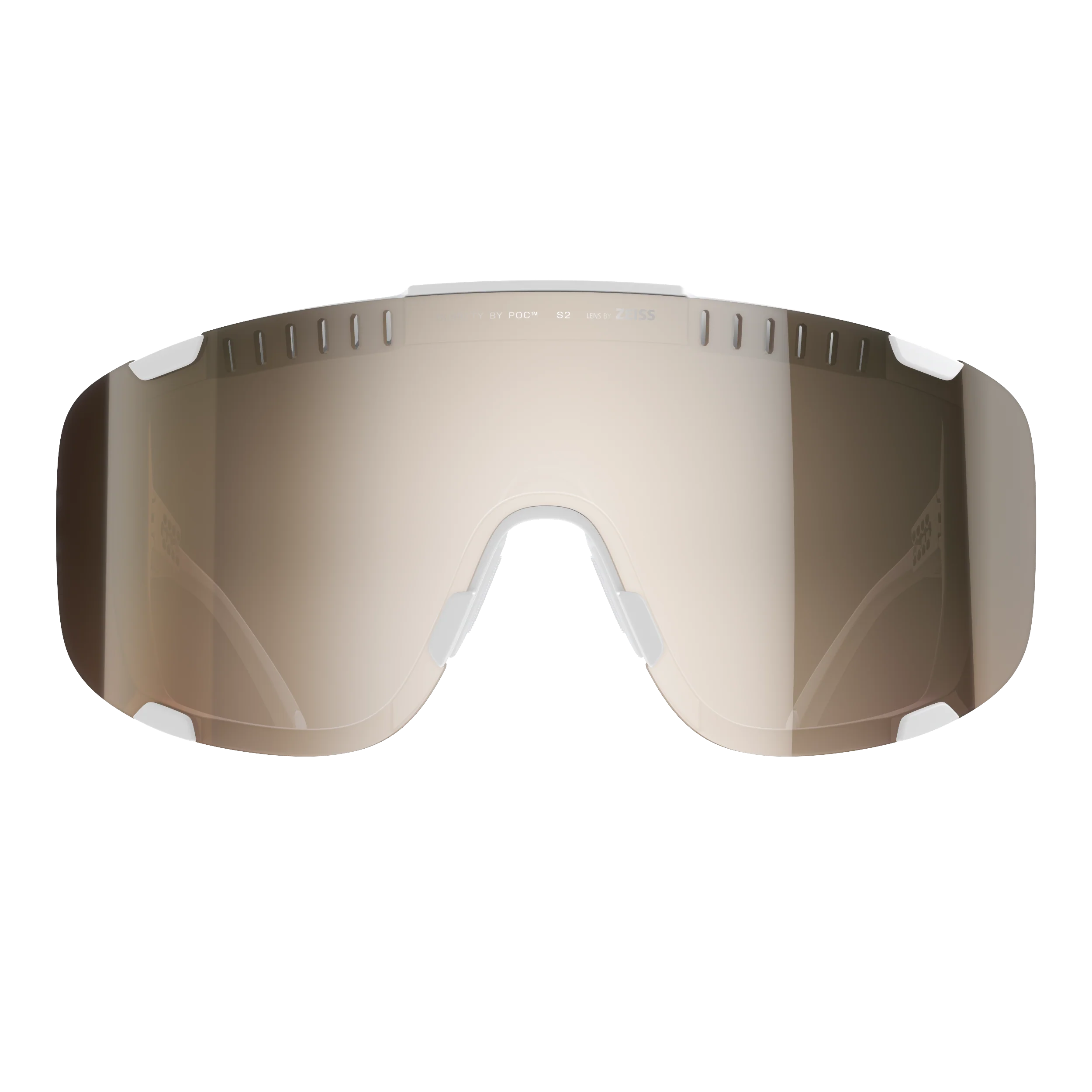 Lunettes POC DEVOUR + Blanc Verre Clarity Trail Partly Sunny Silver - Image 2