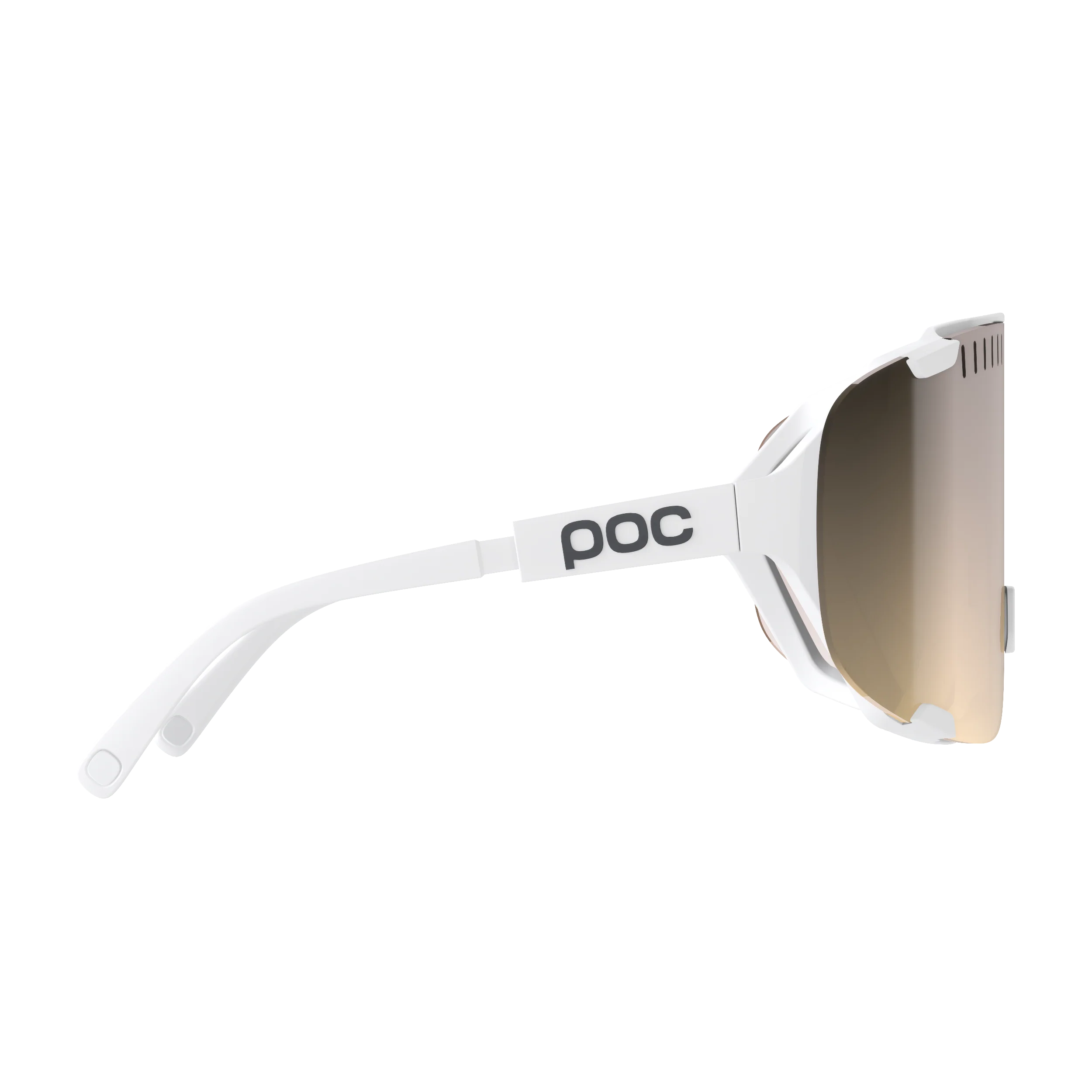Lunettes POC DEVOUR + Blanc Verre Clarity Trail Partly Sunny Silver - Image 3