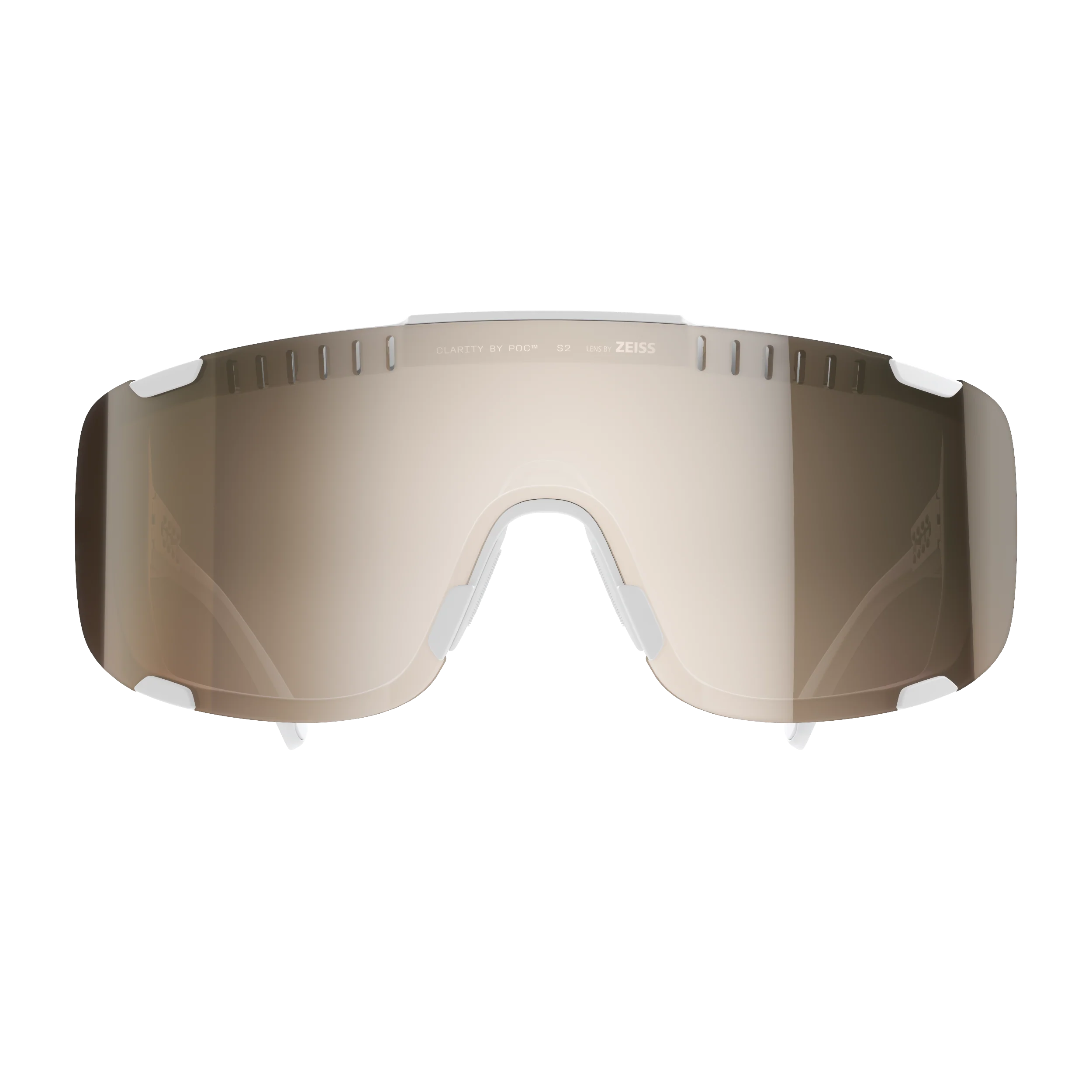 Lunettes POC DEVOUR MID Blanc Verre Clarity Trail Partly Sunny Silver - Image 2
