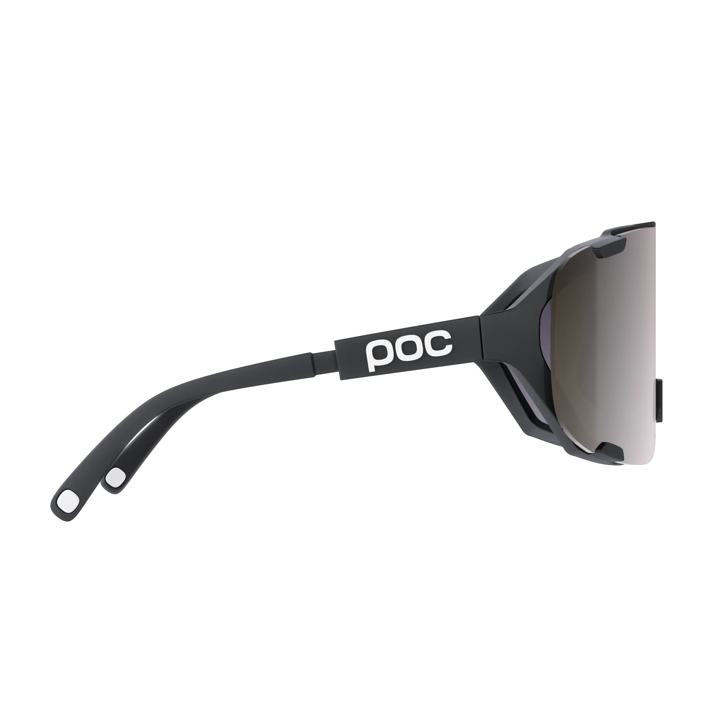 Lunettes POC DEVOUR MID Noir Verre Clarity Road Sunny Silver - Image 3