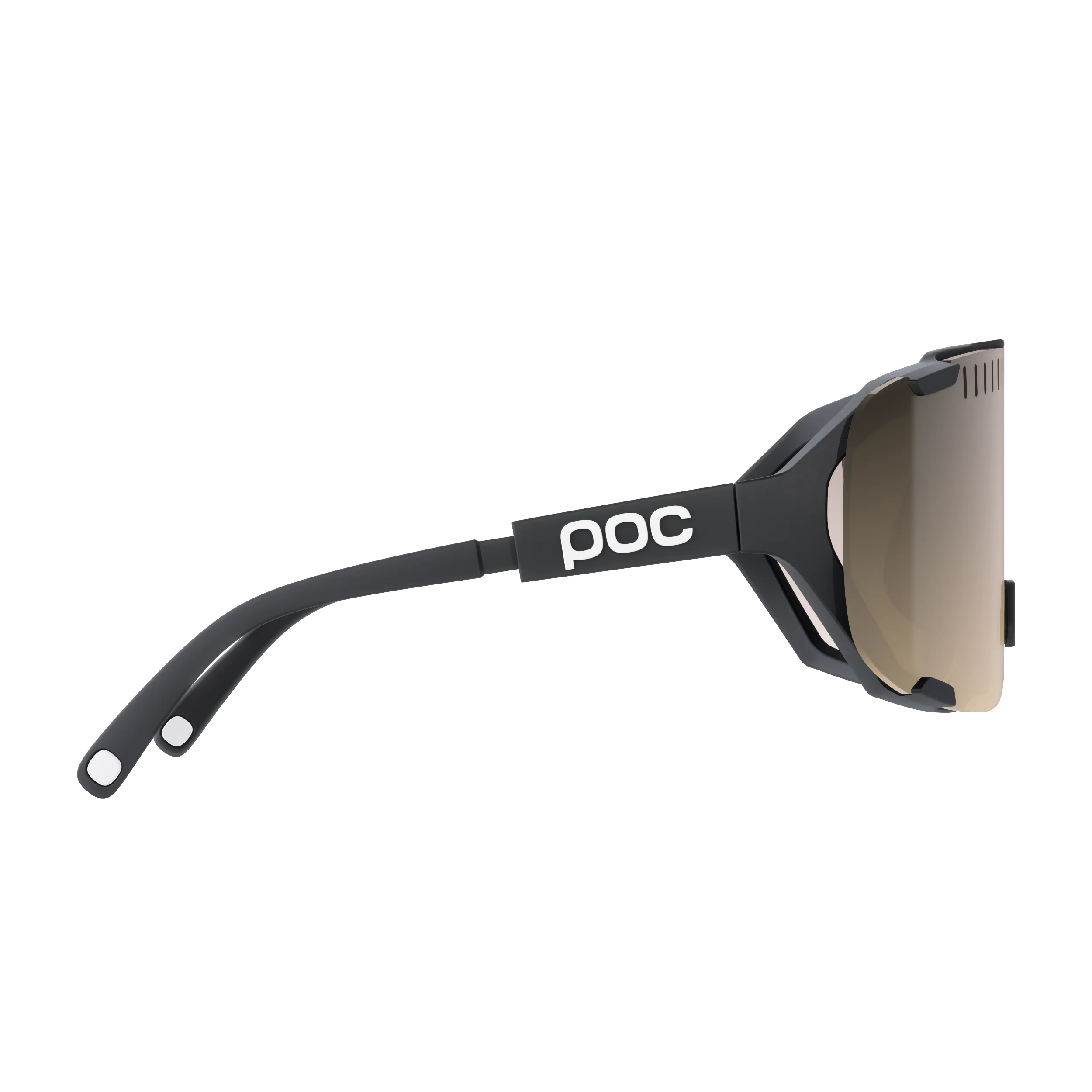 Lunettes POC DEVOUR MID Noir Verre Clarity Trail Partly Sunny Silver - Image 3