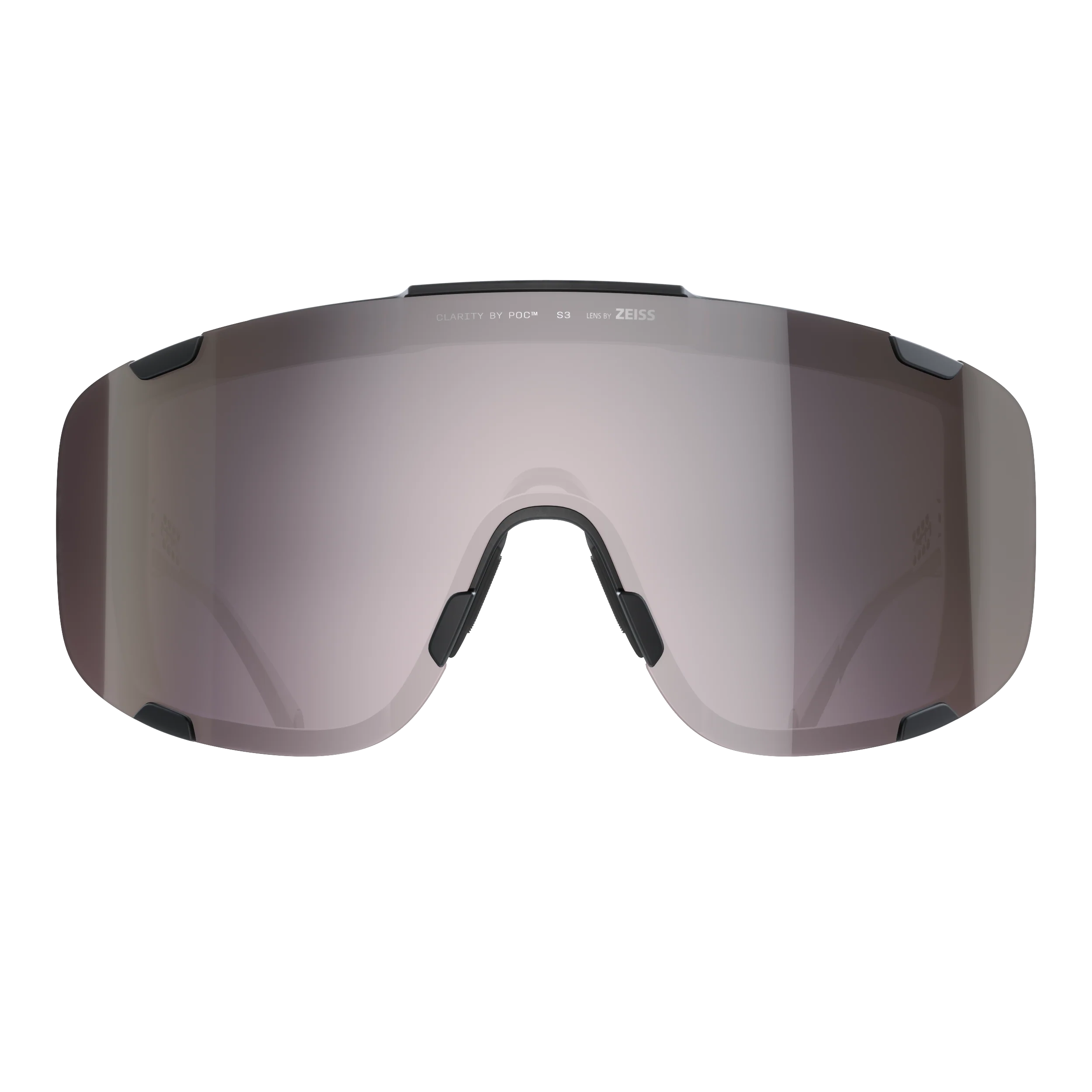 Lunettes POC DEVOUR + Noir Verre Clarity Road Sunny Silver - Image 2