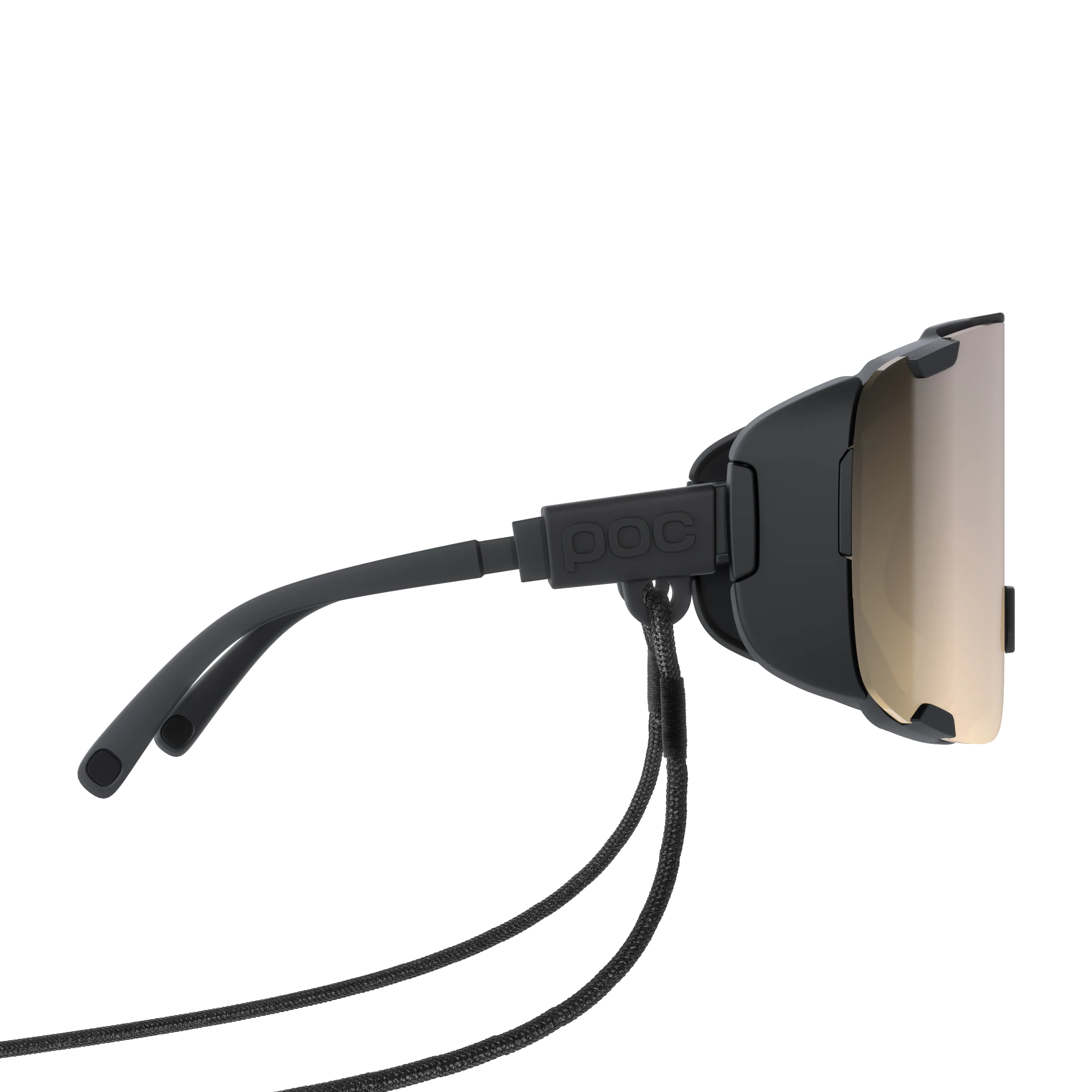 Lunettes POC DEVOUR ULTRA + Noir Verre Clarity Trail Partly Sunny Silver - Image 3