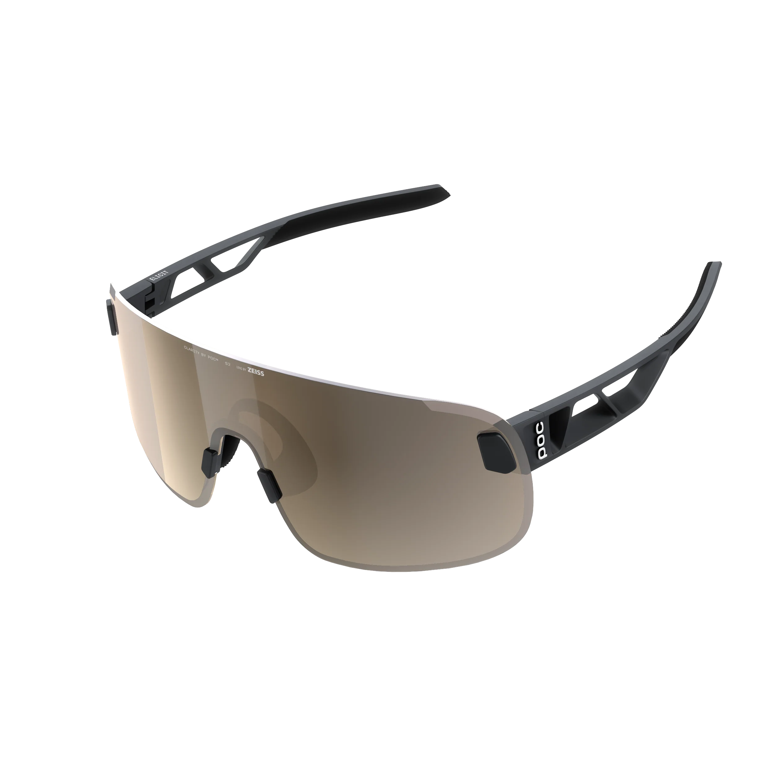 Lunettes POC ELICIT Noir Verre Clarity Trail Partly Sunny Silver