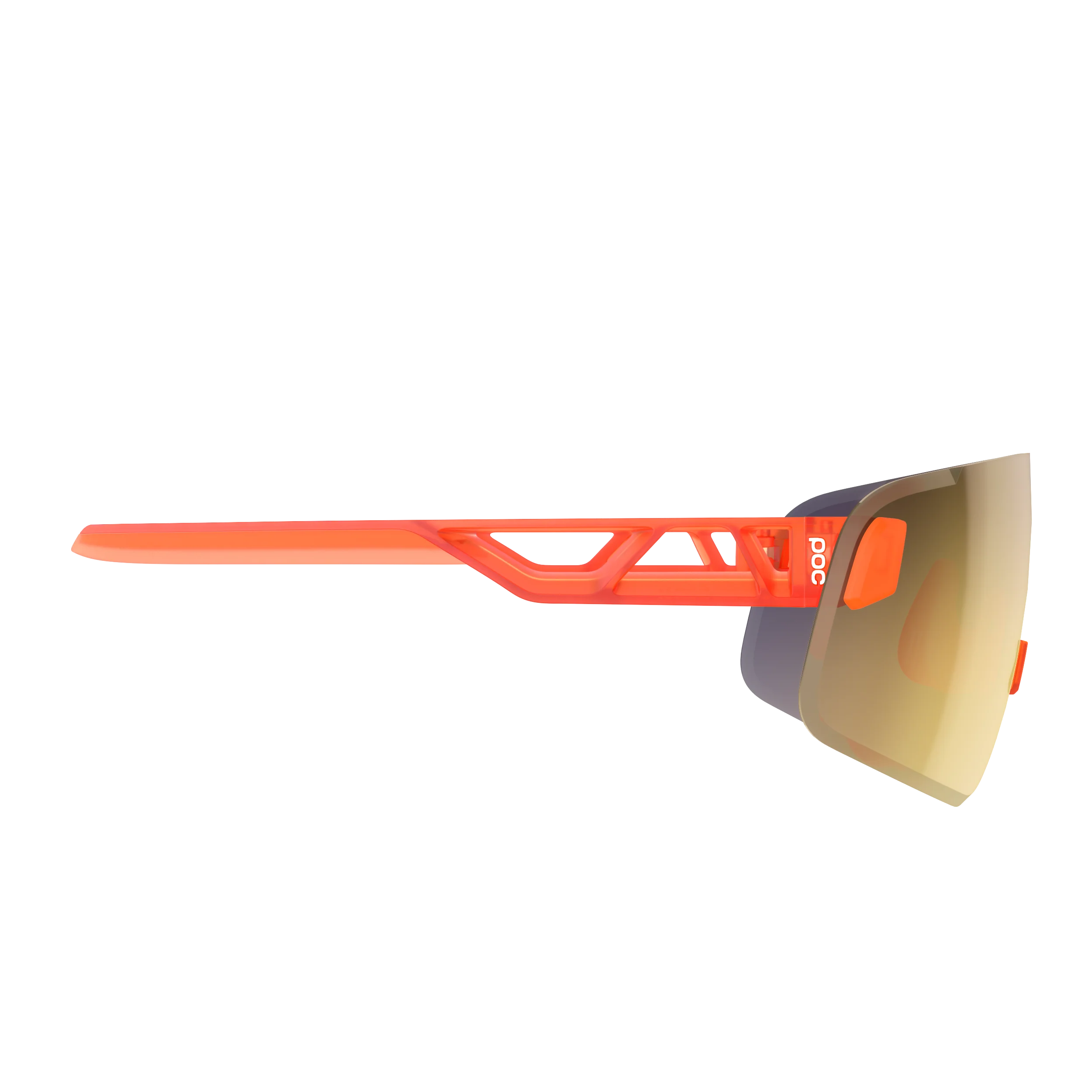 Lunettes POC ELICIT TORIC Orange Fluo Translucide Verre Clarity Road Partly Sunny Gold - Image 3