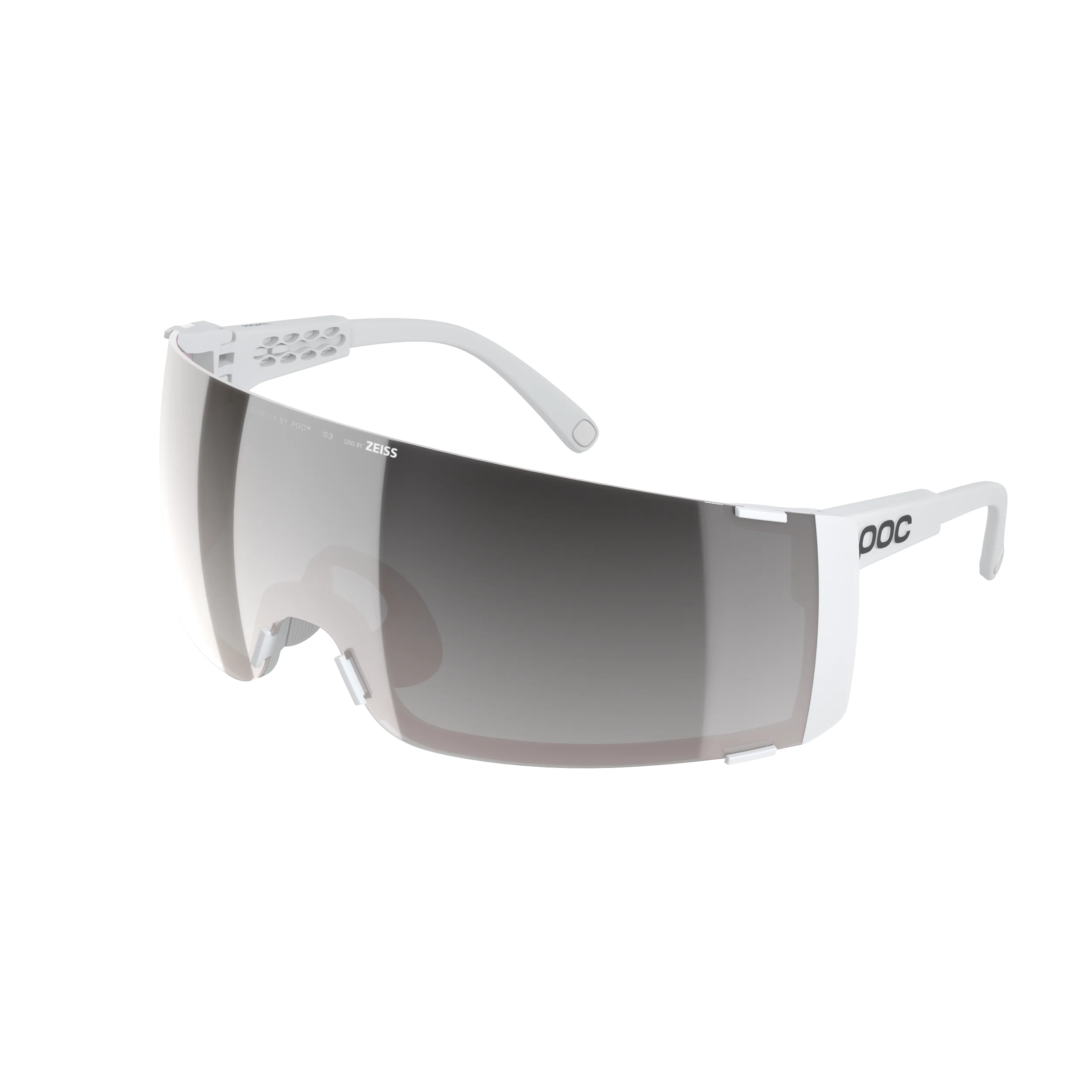 Lunettes POC PROPEL + Blanc Verre Clarity Road Sunny Silver