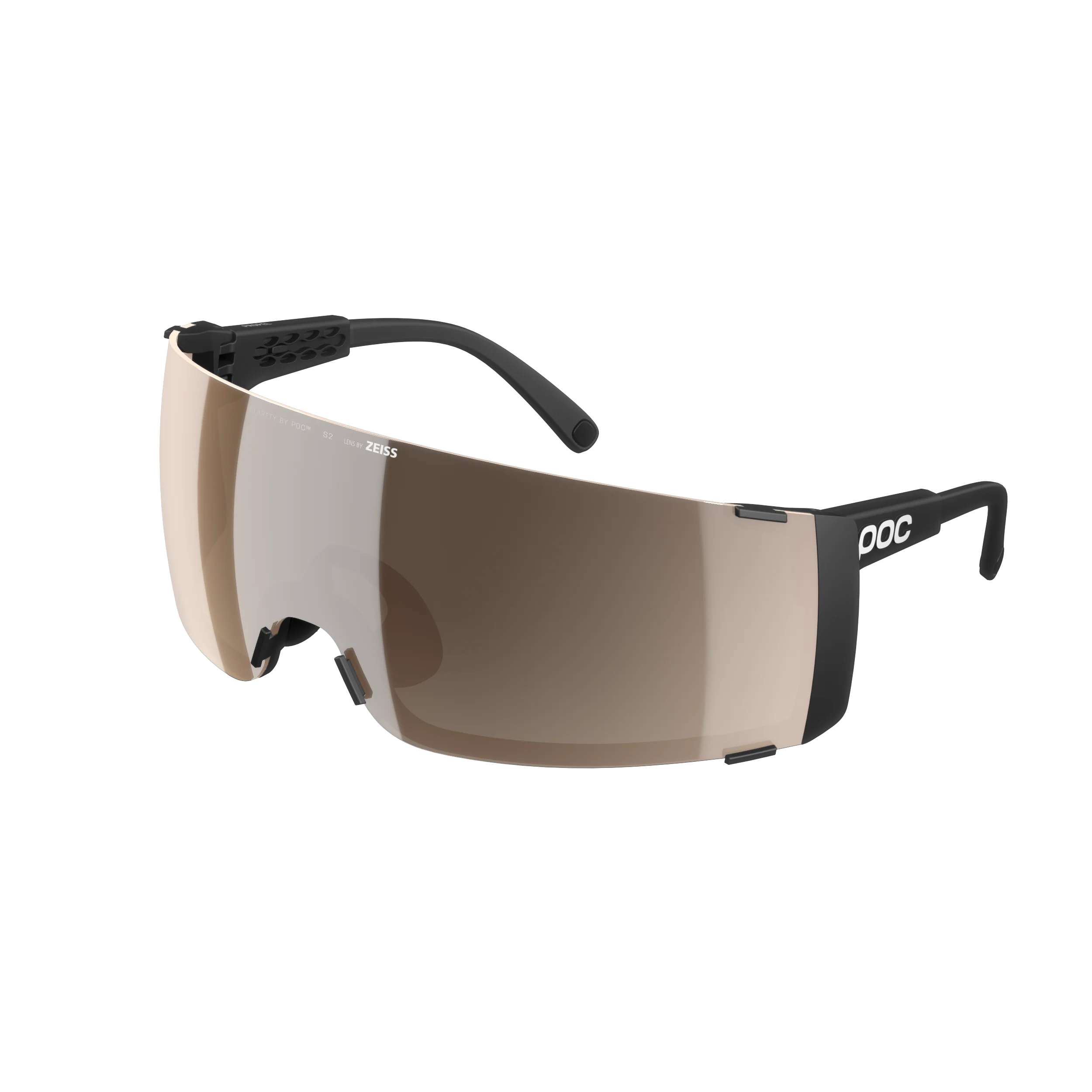 Lunettes POC PROPEL Noir Verre Clarity Trail Partly Sunny Silver