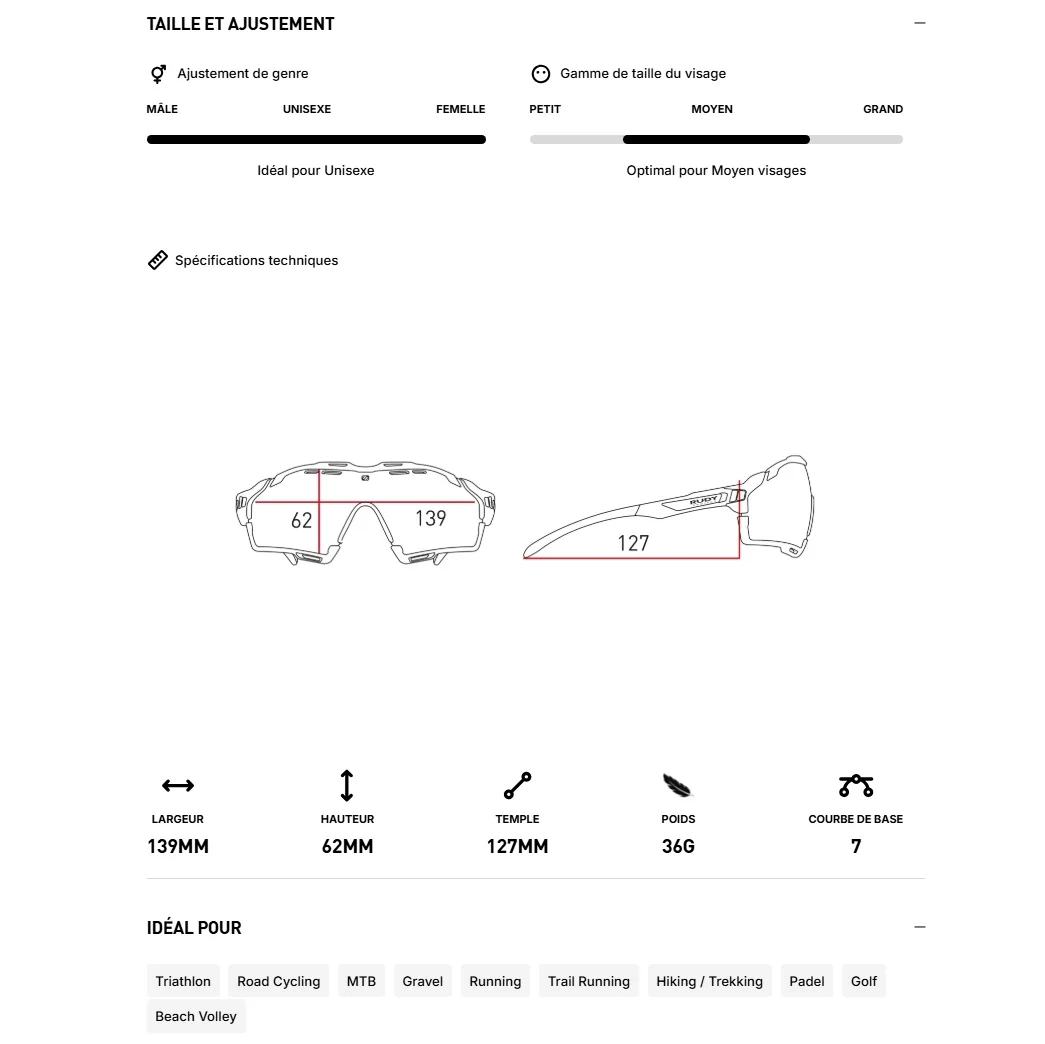 Lunettes RUDY PROJECT CUTLINE Blanc Verres RP Optics Multilaser Rose Gold - Image 7