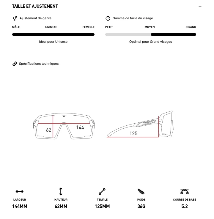 Lunettes RUDY PROJECT KELION Noir Verres IMPACTX™ Photochromique Laser Purple - Image 7