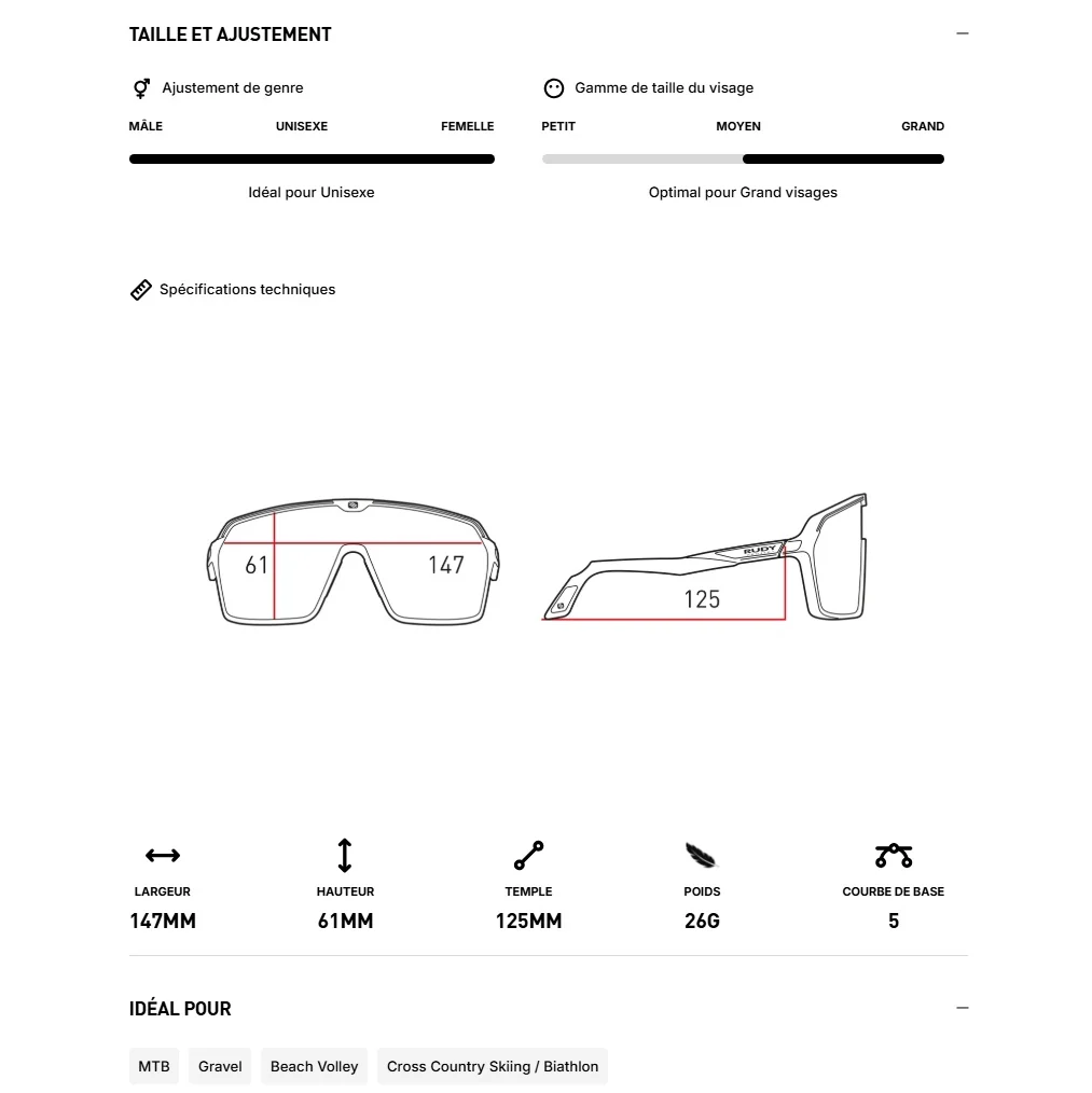 Lunettes RUDY PROJECT SPINSHIELD Noir Verres RP Optics Smoke Noir - Image 7