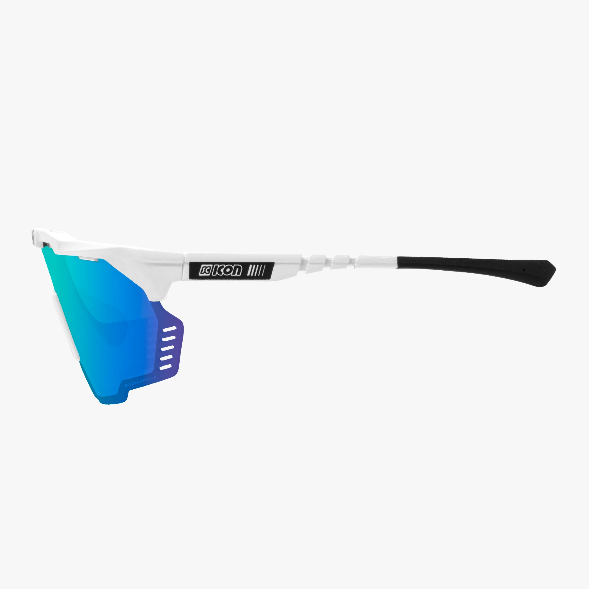 Lunettes SCICON AEROSHADE KUNKEN Blanc Multimirror Bleu - Image 3