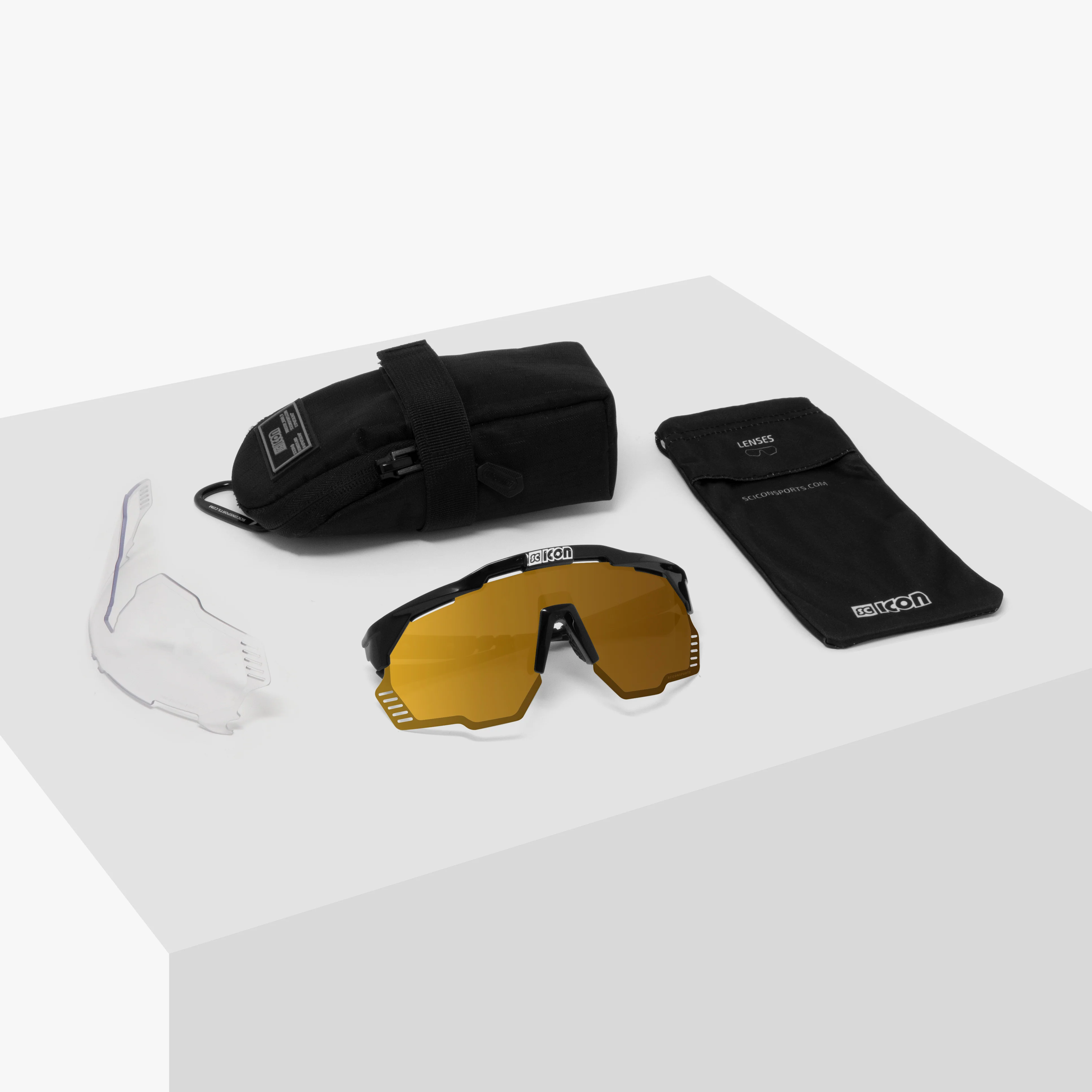 Lunettes SCICON AEROSHADE KUNKEN Blanc Multimirror Bronze - Image 3