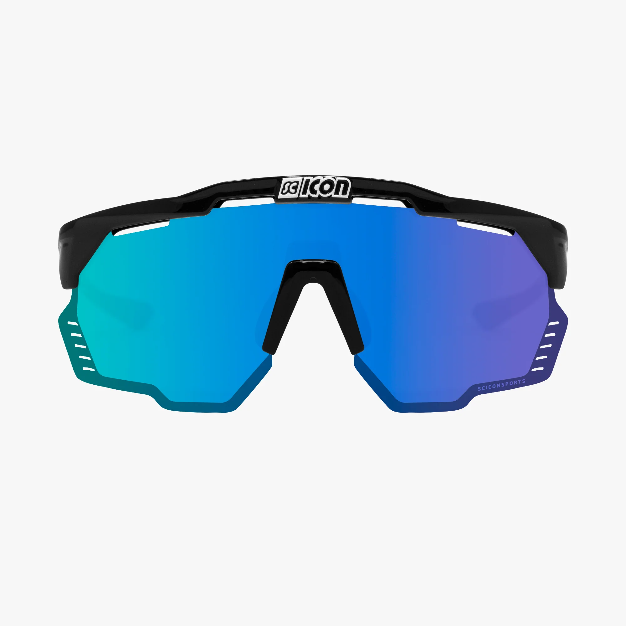 Lunettes SCICON AEROSHADE KUNKEN Noir Multimirror Bleu - Image 2