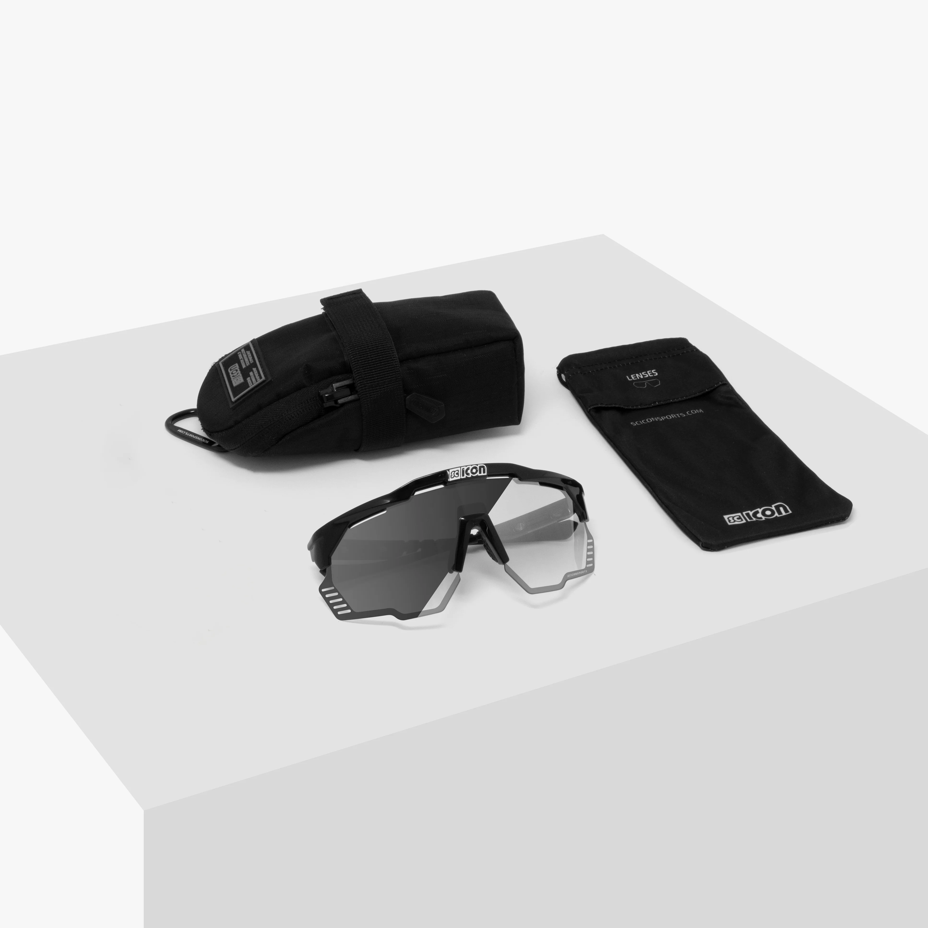 Lunettes SCICON AEROSHADE KUNKEN Noir Photocromic Argent - Image 5
