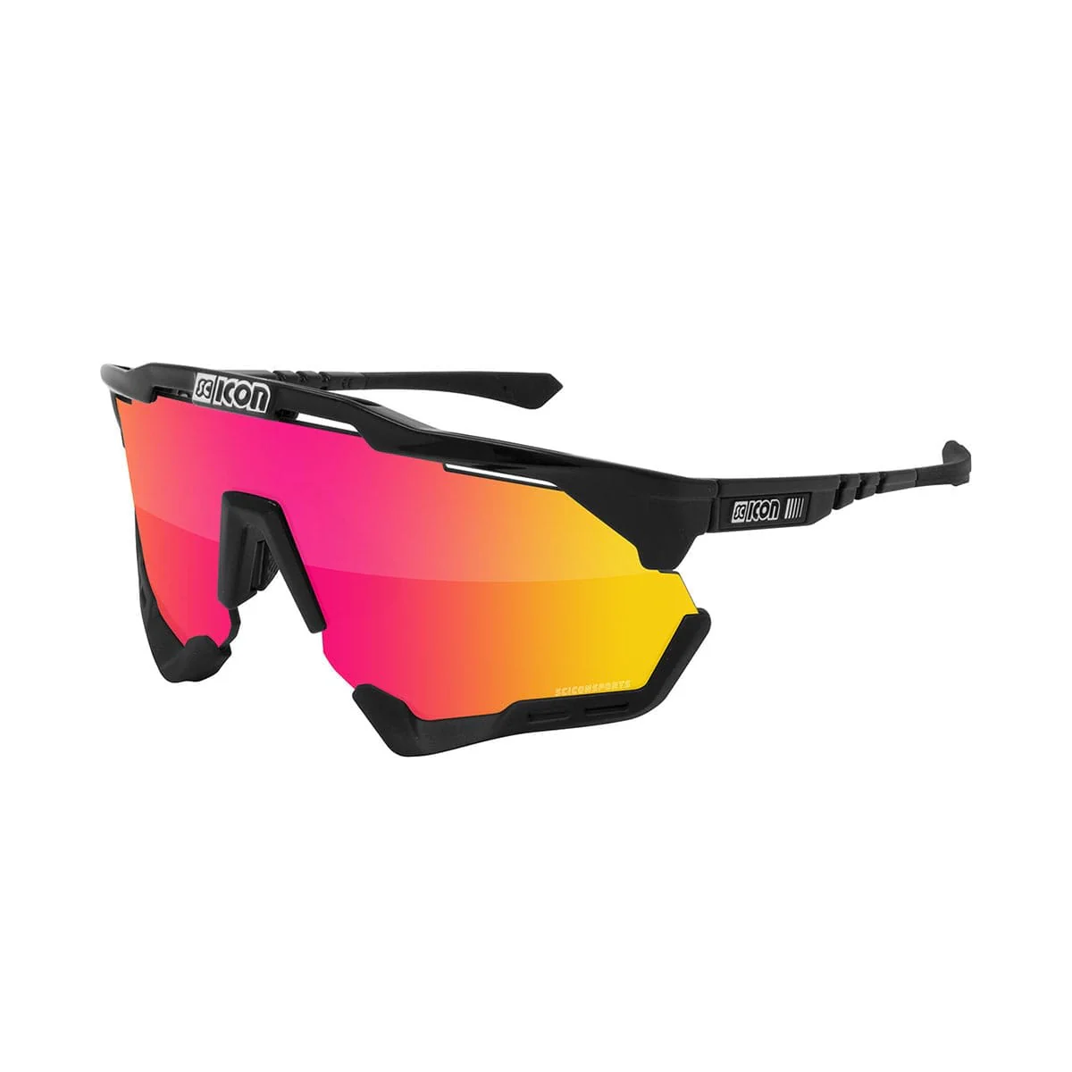Lunettes SCICON AEROSHADE XL Noir Iridium Rouge