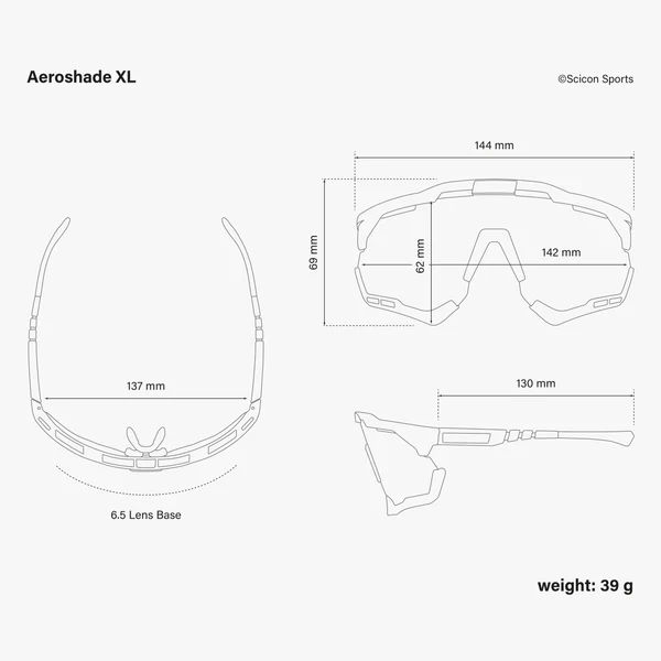 Lunettes SCICON AEROSHADE XL Noir Iridium Rouge - Image 6