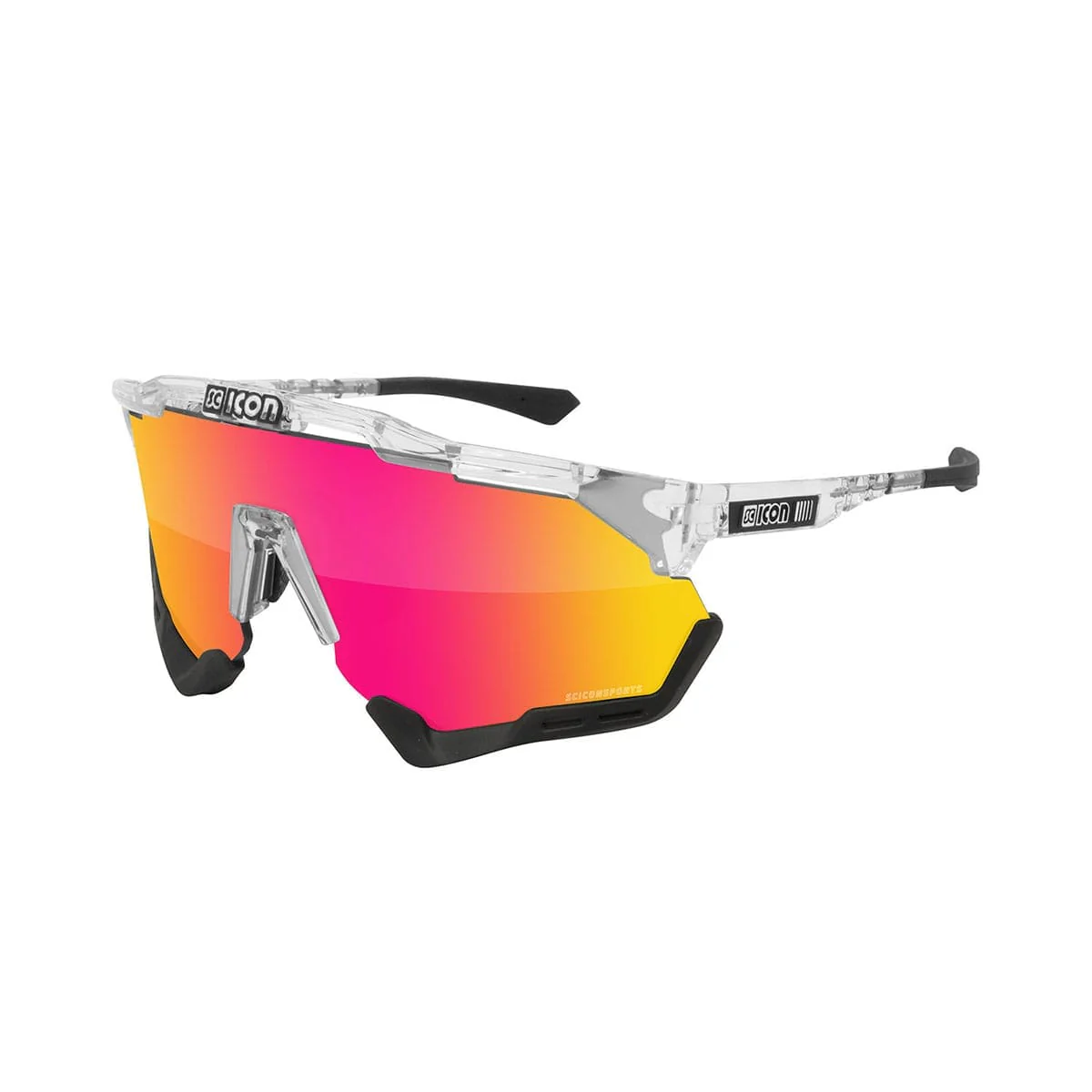 Lunettes SCICON AEROSHADE XL Translucide Iridium Rouge