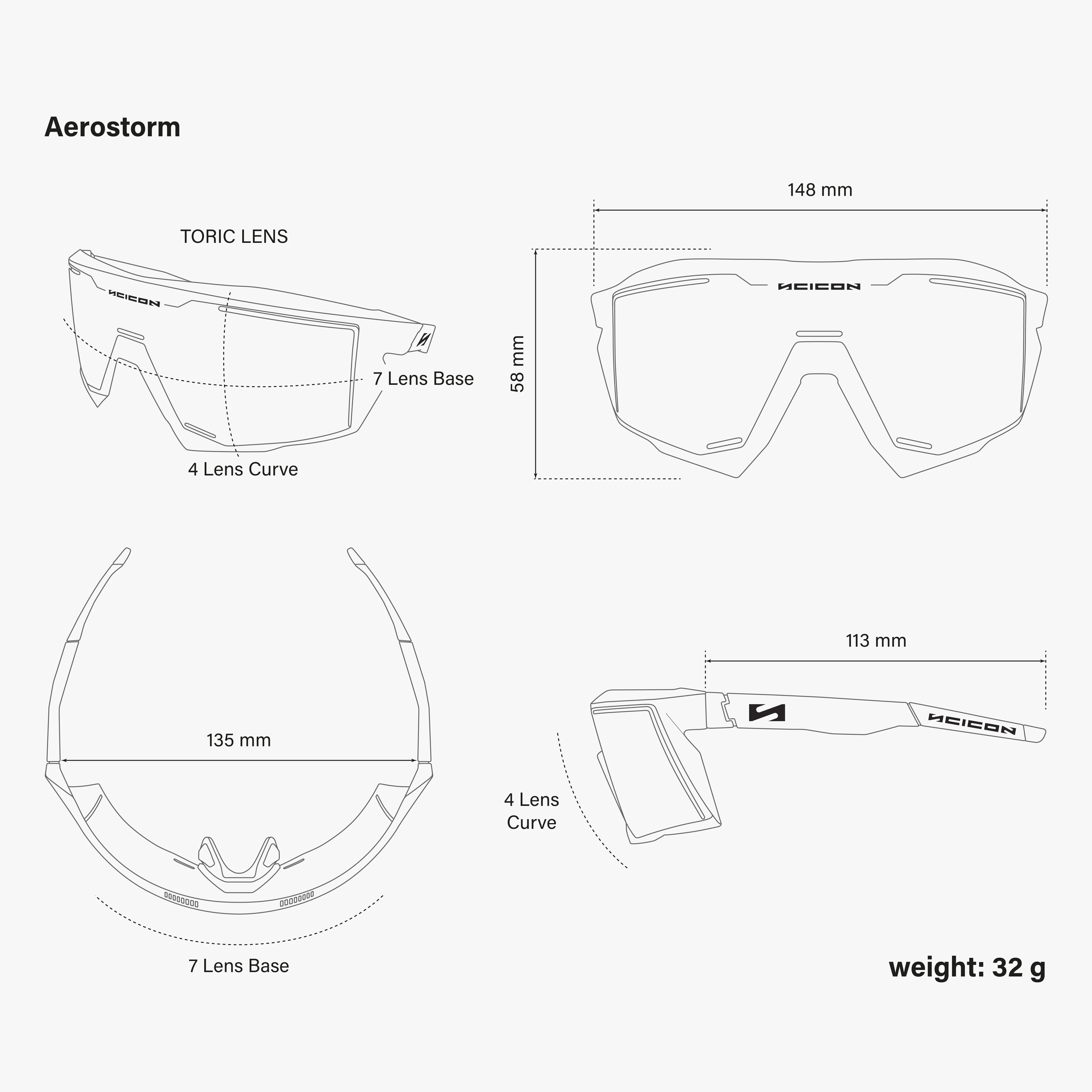 Lunettes SCICON AEROSTORM Multimirror Sunburst - Image 10