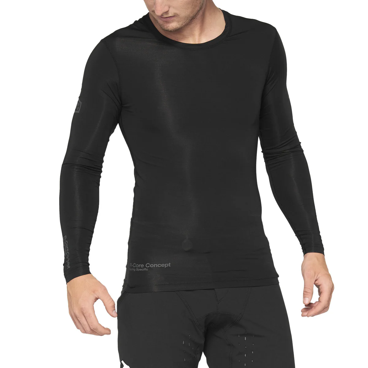 Maillot 100% R-CORE CONCEPT Manches Longues Noir - Image 3