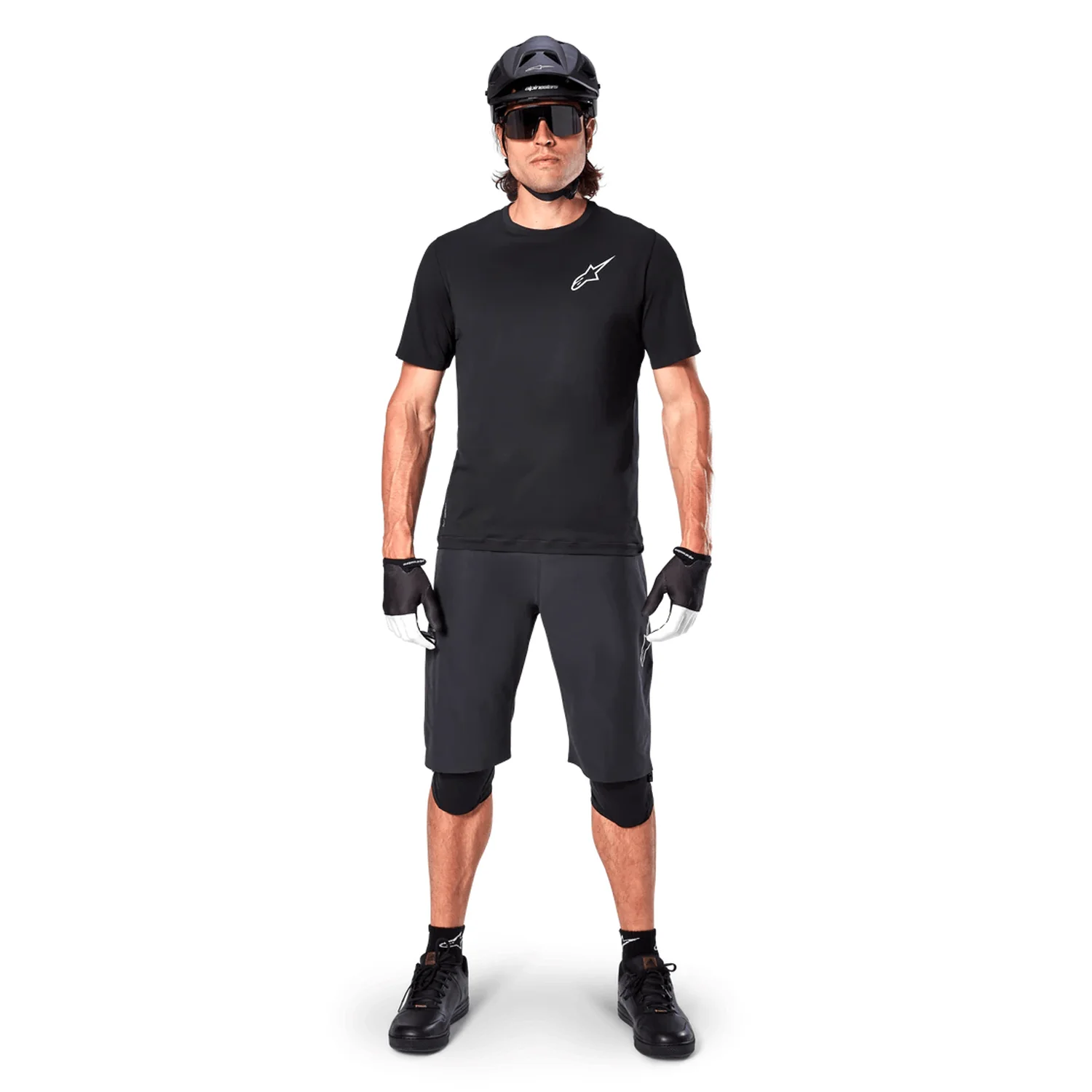 Maillot ALPINESTARS A-ARIA ASTAR Manches Courtes Noir - Image 4