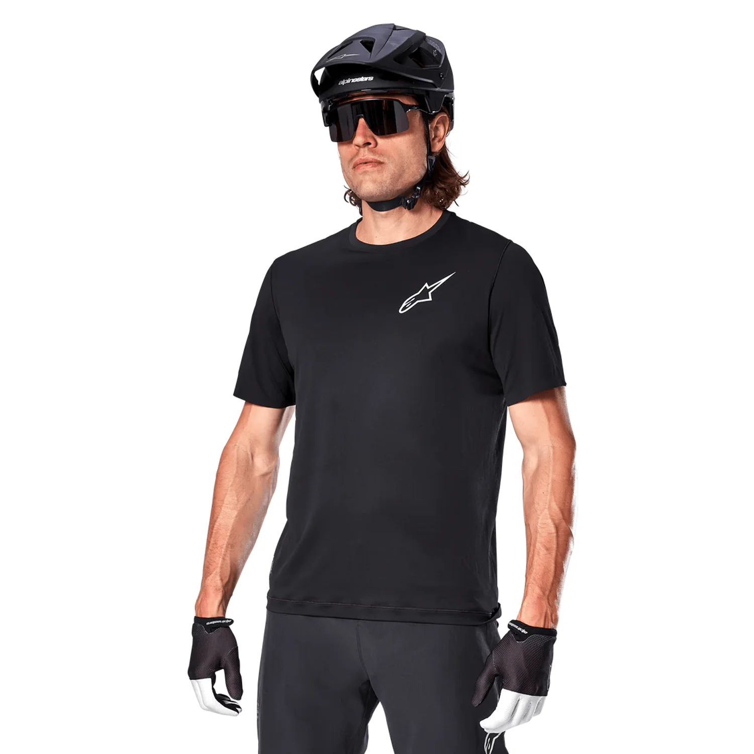 Maillot ALPINESTARS A-ARIA ASTAR Manches Courtes Noir - Image 7