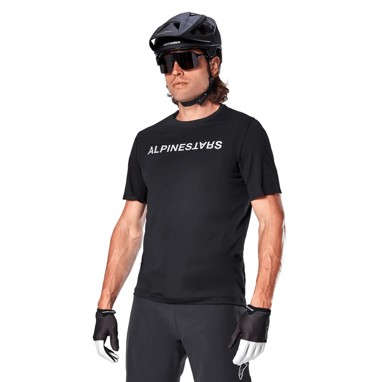 Maillot ALPINESTARS A-ARIA SWITCH Manches Courtes Noir - Image 3