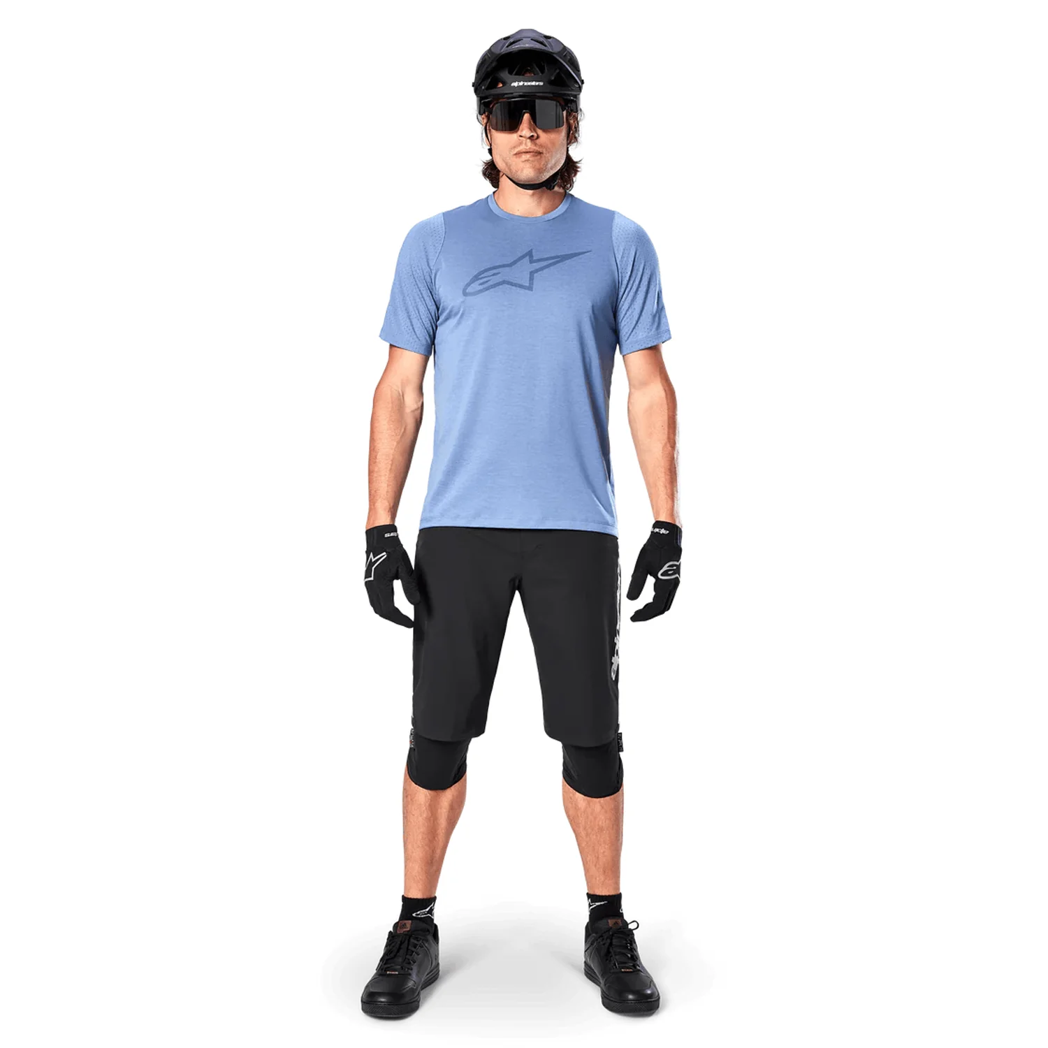Maillot ALPINESTARS A-DURA ASTAR Manches Courtes Bleu - Image 5