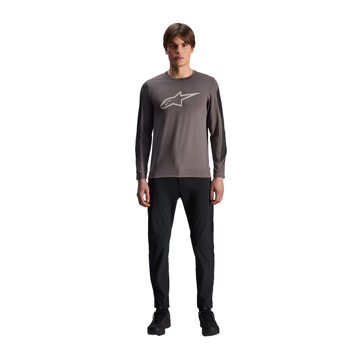 Maillot ALPINESTARS A-DURA INSET ASTAR Manches Longues Gris - Image 2